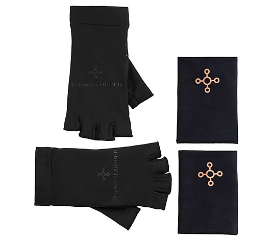 Tommie Copper CoreCompression Fingerless Gloves & Wrist Sleeves