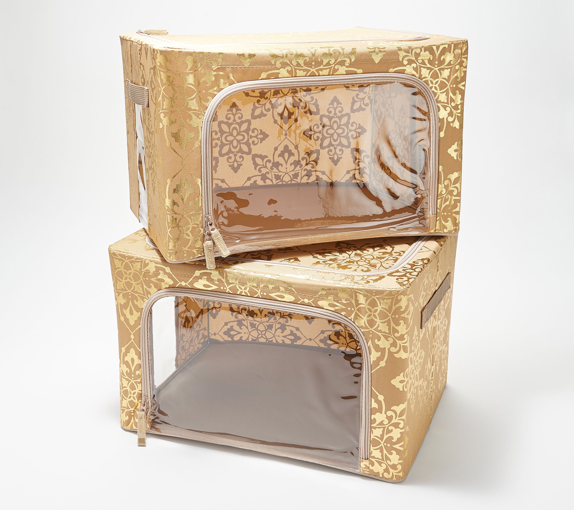 "As Is" Tidy & Co. Set of 2 Small Collapsible Storage Boxes