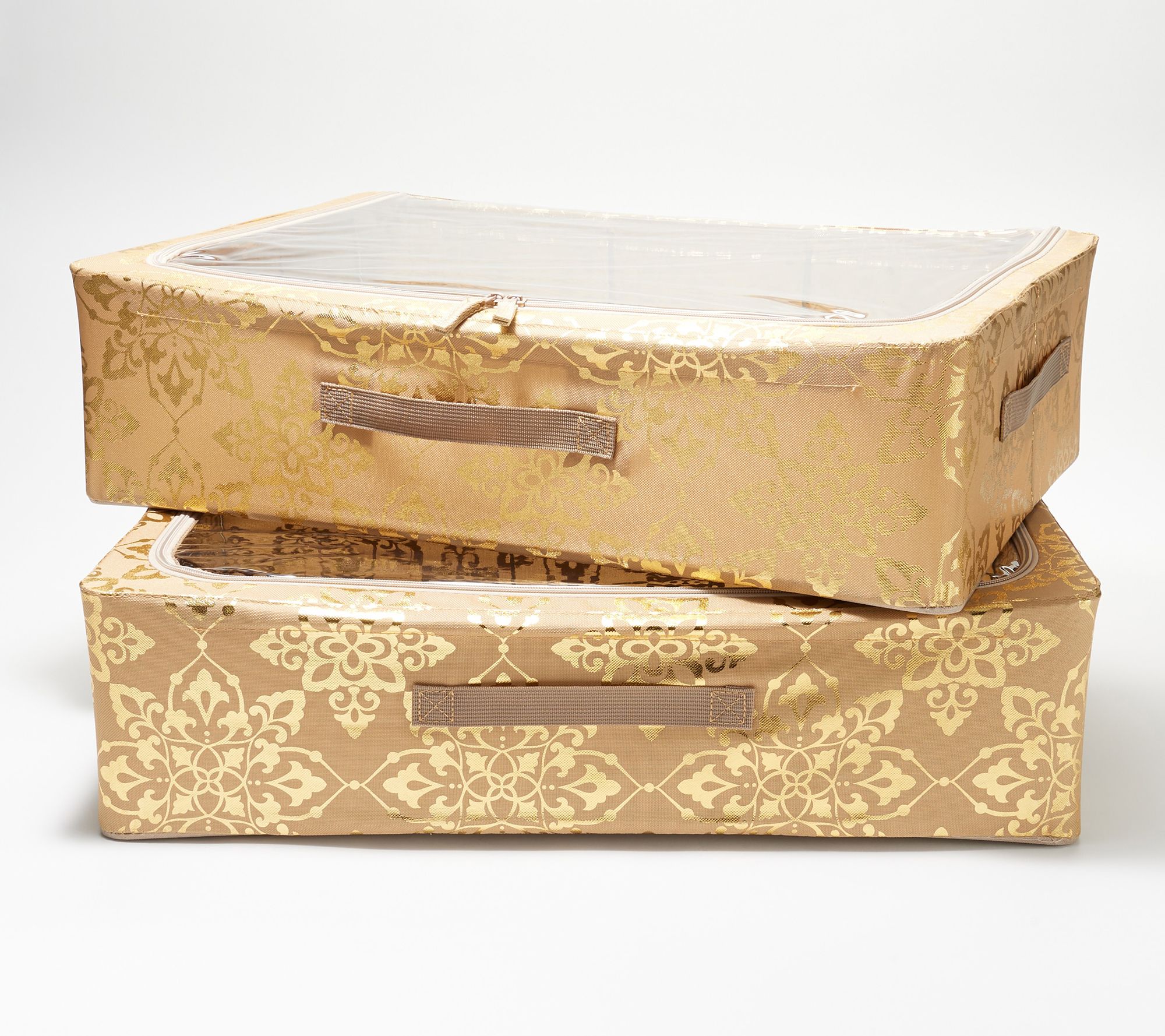 Tidy & Co. Set of 2 Under the Bed Collapsible Storage Boxes - QVC.com