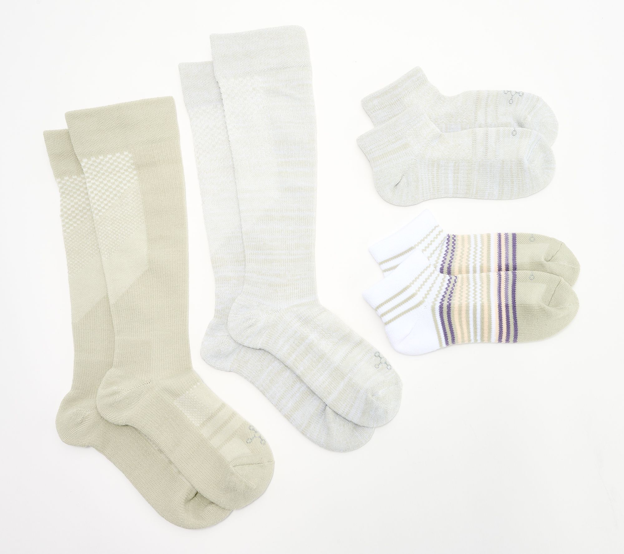 Tommie Copper S/4 Compression Ankle & Over the Calf Socks