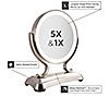 LED Surround Light Glamour Vanity Mirror w/ 5x/1x Mag by Eleganze, 3 of 7