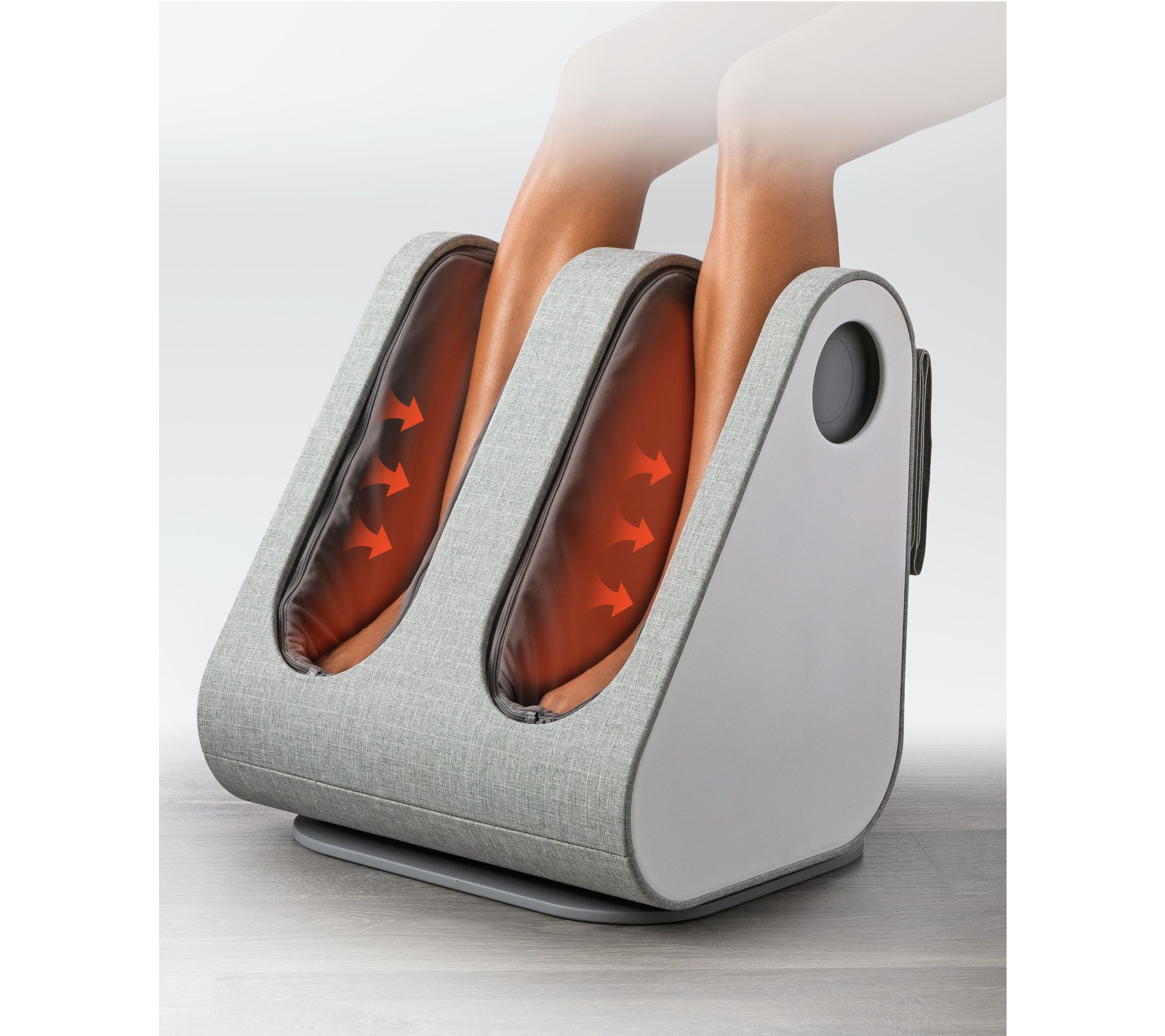 Sharper Image Massager Seat Topper 4-Node Shiatsu with Heat and
