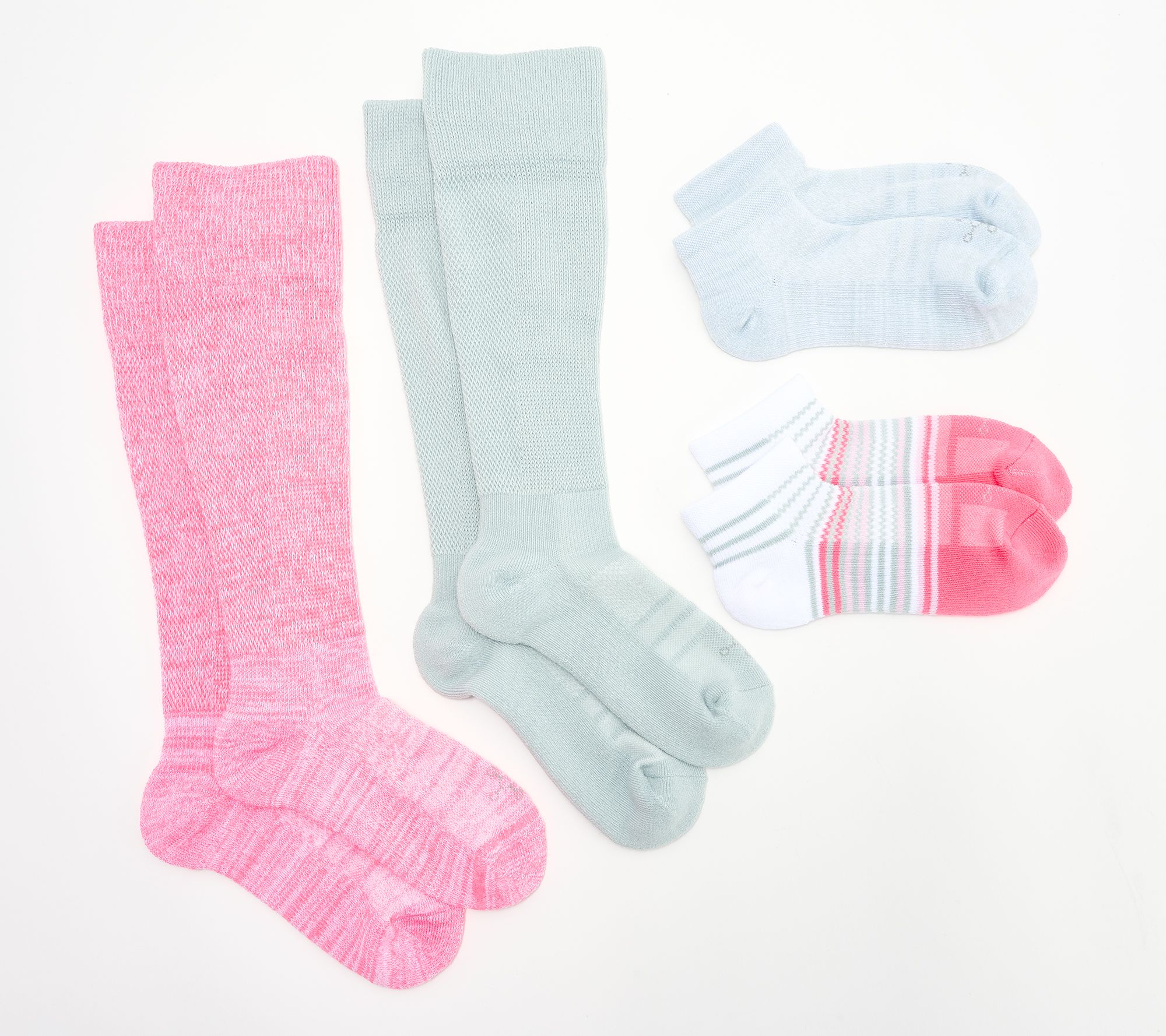 Tommie Copper S/4 Compression Ankle & Wide Over the Calf Socks