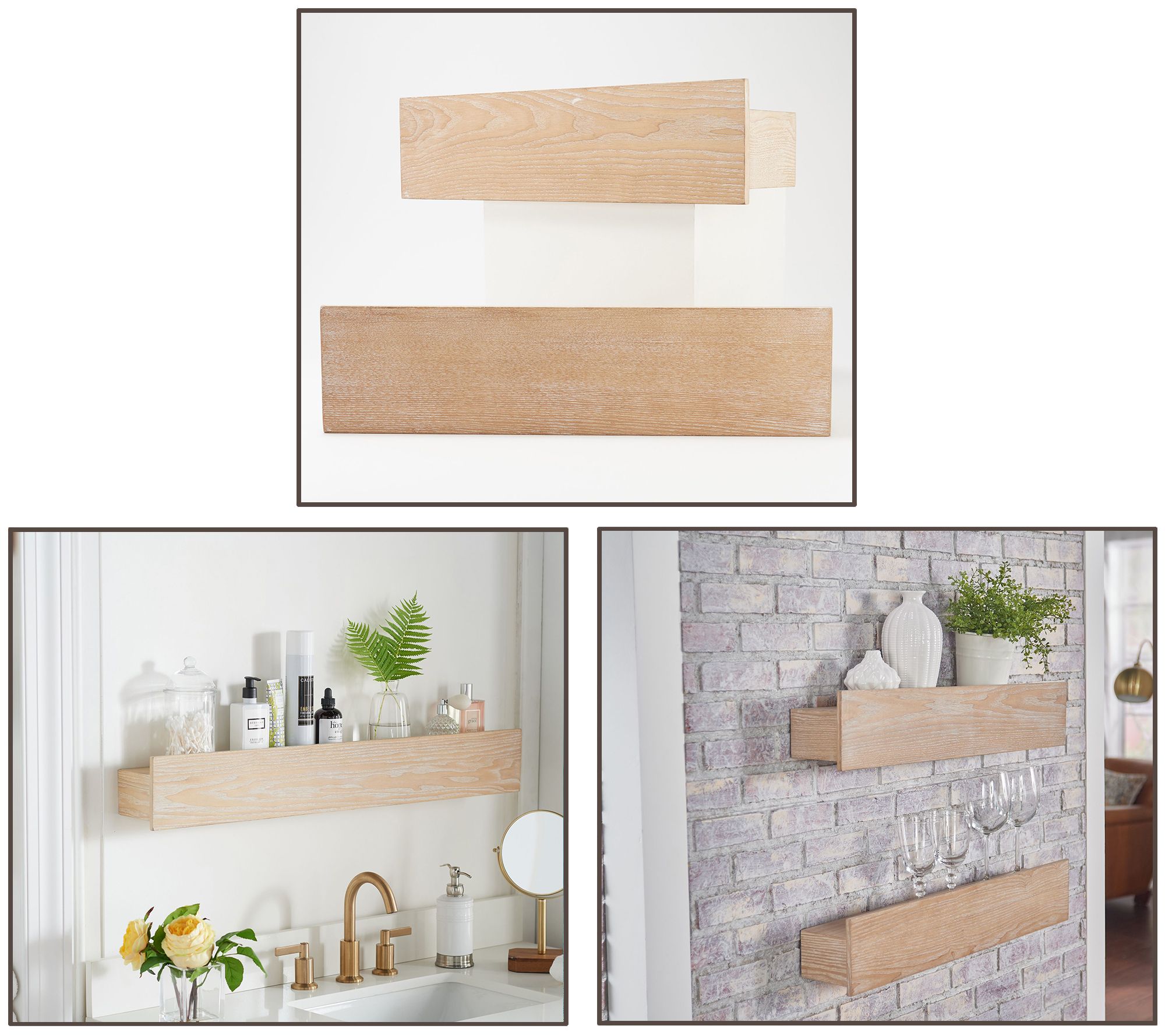 Tidy & Co. 20", 28" or 36" Floating Wall Shelf