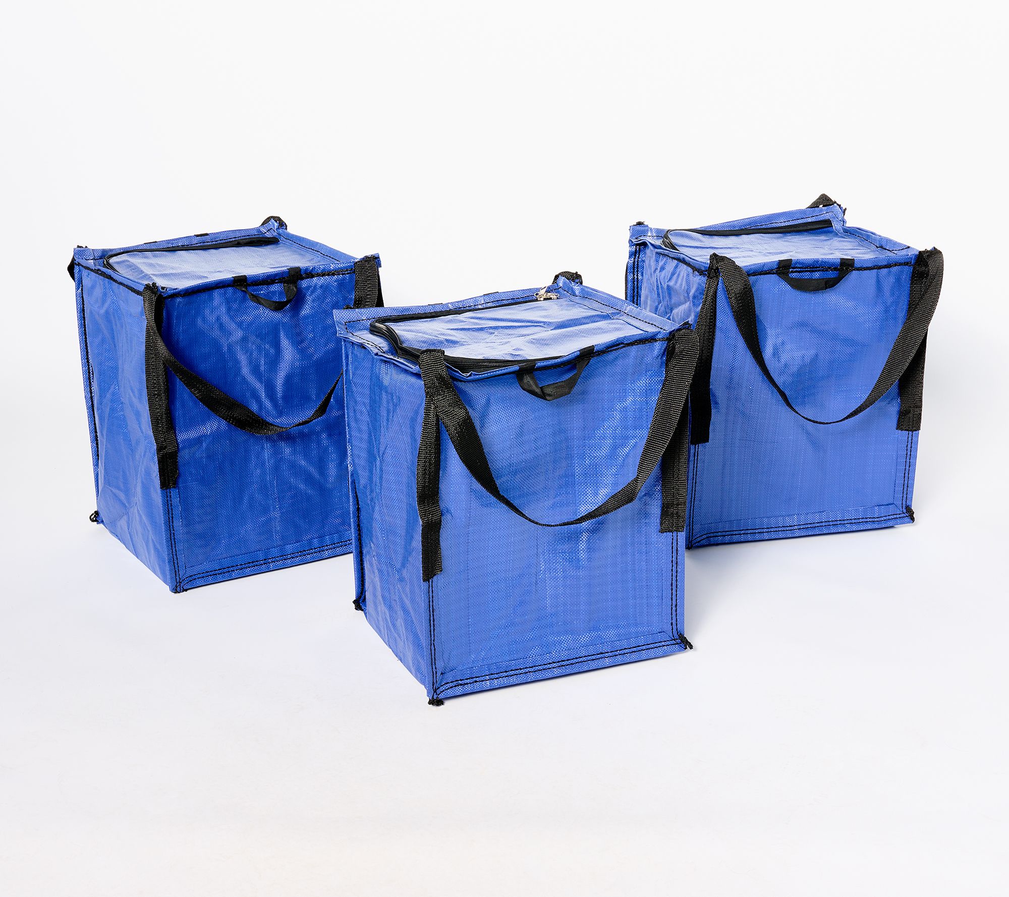 Durasack Set of 3 Small Endless Use Storage Totes with Zipper