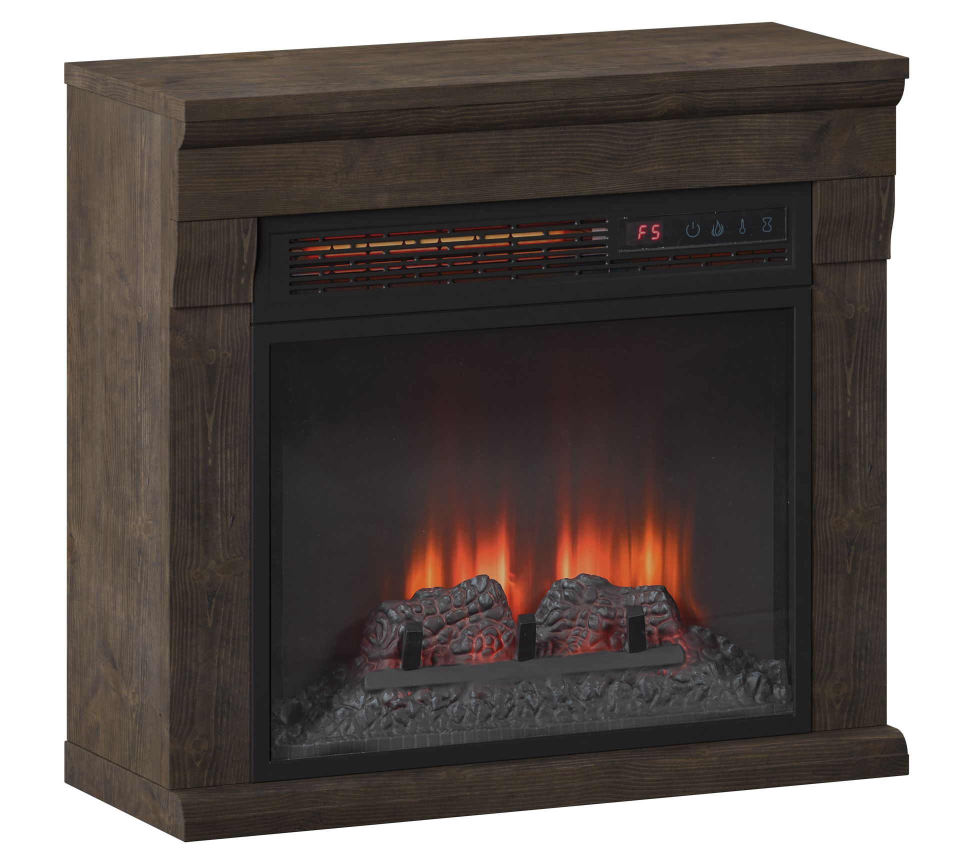 Duraflame 24 Wall Mantel Electric Fireplace Heater Remote Qvc Com