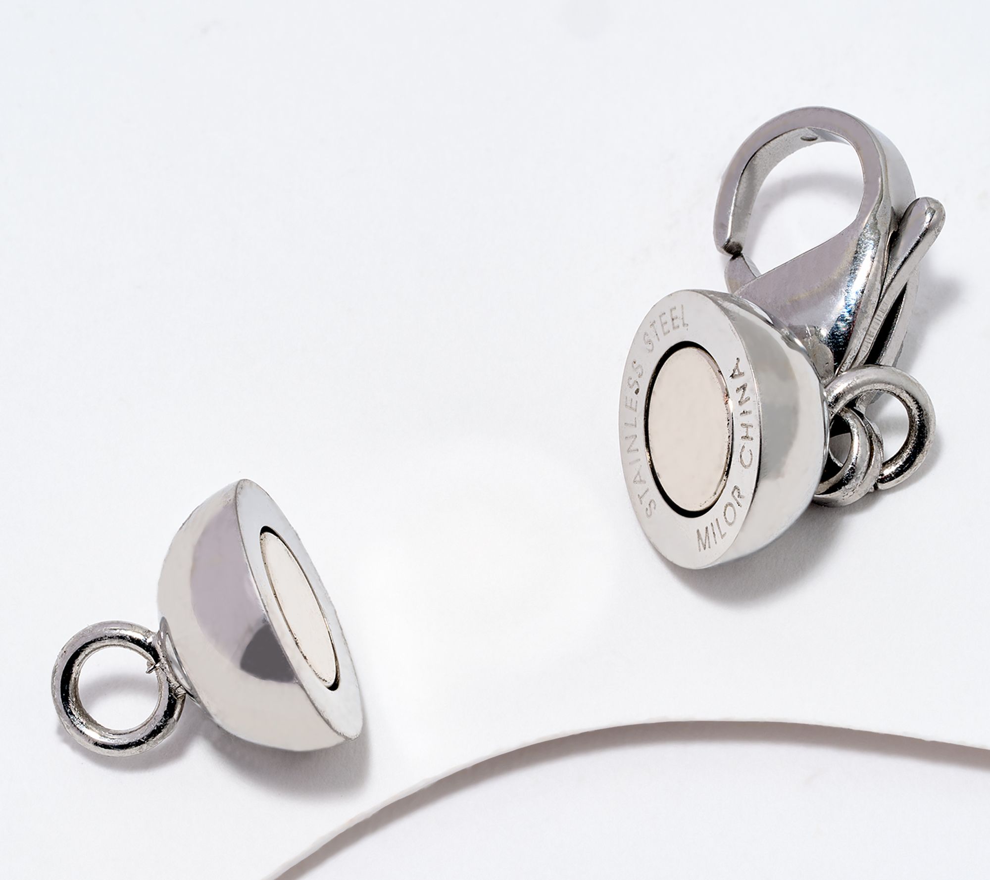 Steel by Design Set of 3 Bead Jewelry Clasps