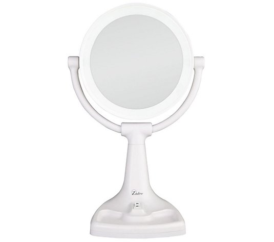 Zadro Max Bright Sunlight 1x 10x Vanity, 10x Lighted Makeup Mirror Plug In