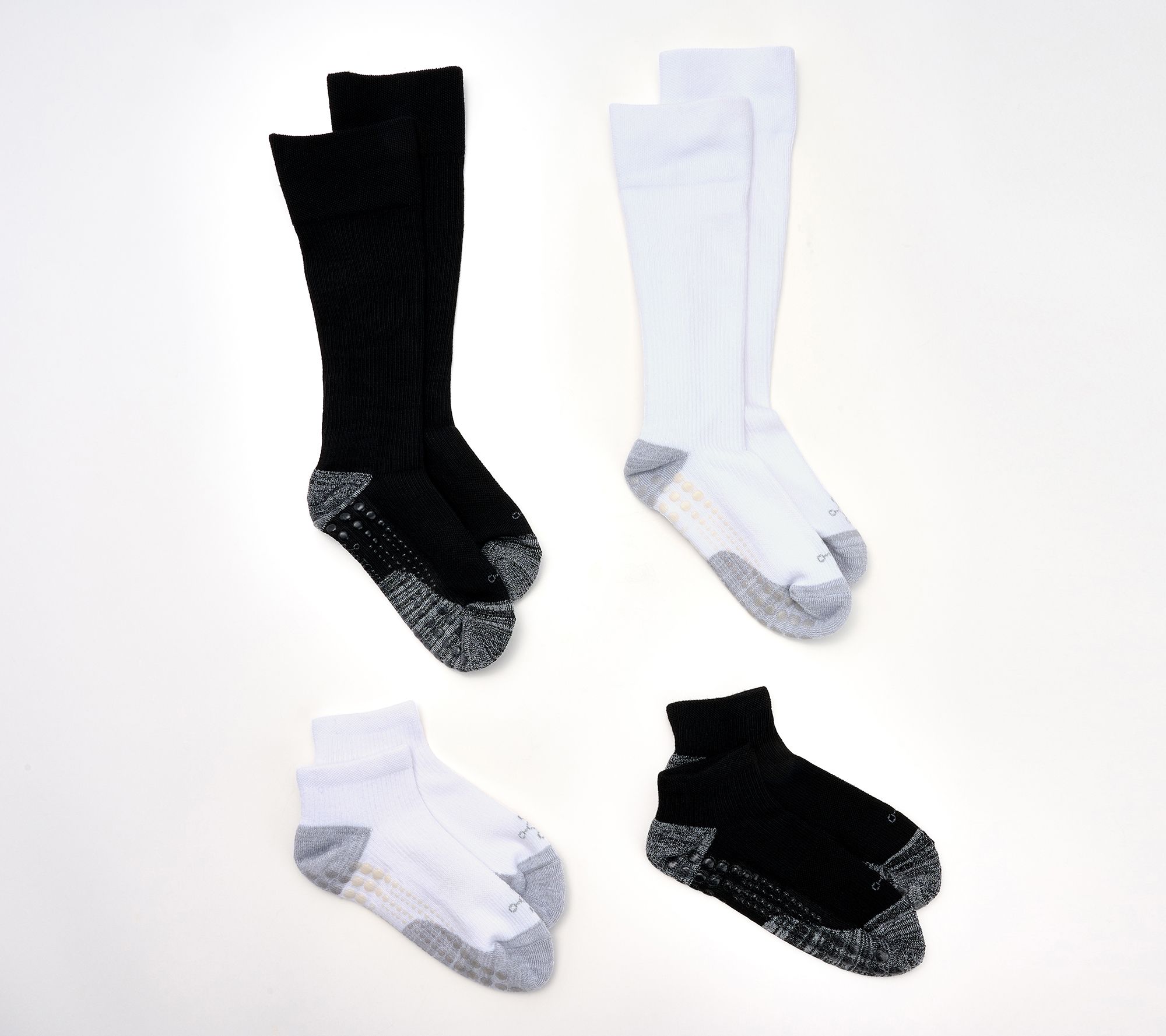 Tommie Copper S/4 Ankle & OTC Socks W/ UltraGrip Technology
