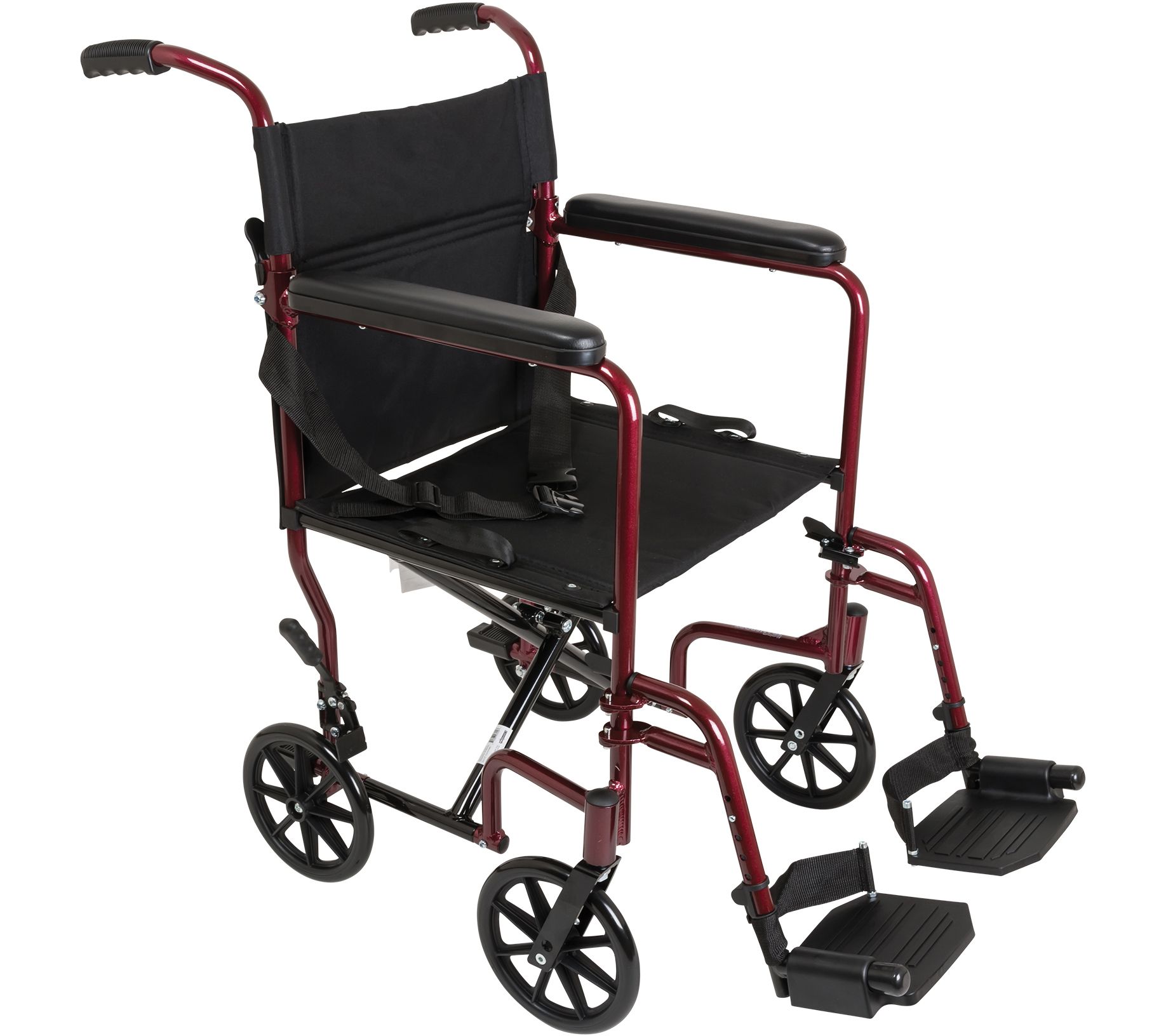 Carex ProBasics EZ Clean Folding Transport Chair with 19" Sea
