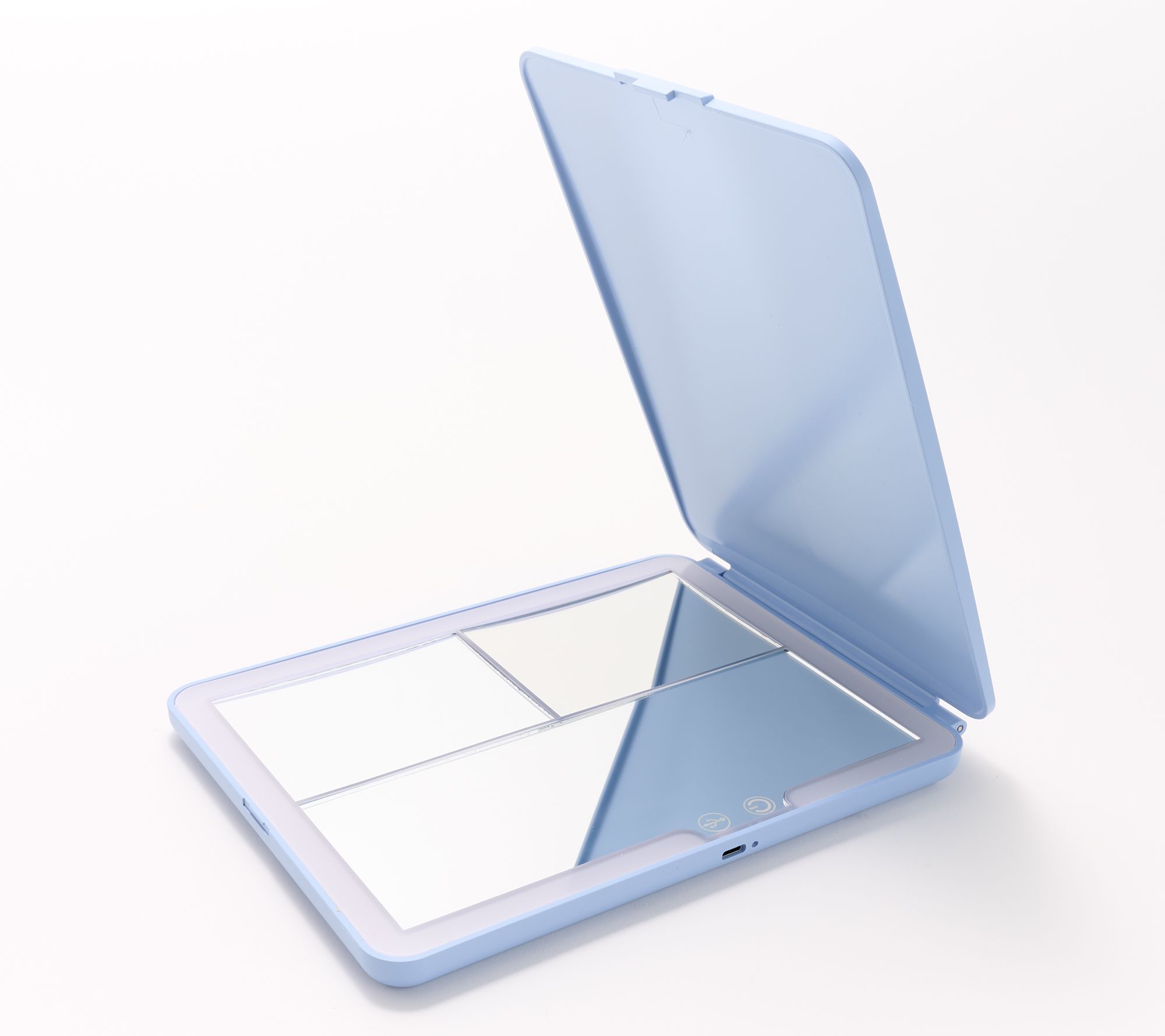 "As Is" Sunter Folding Travel Mirror w/ Magnification Panels & Light