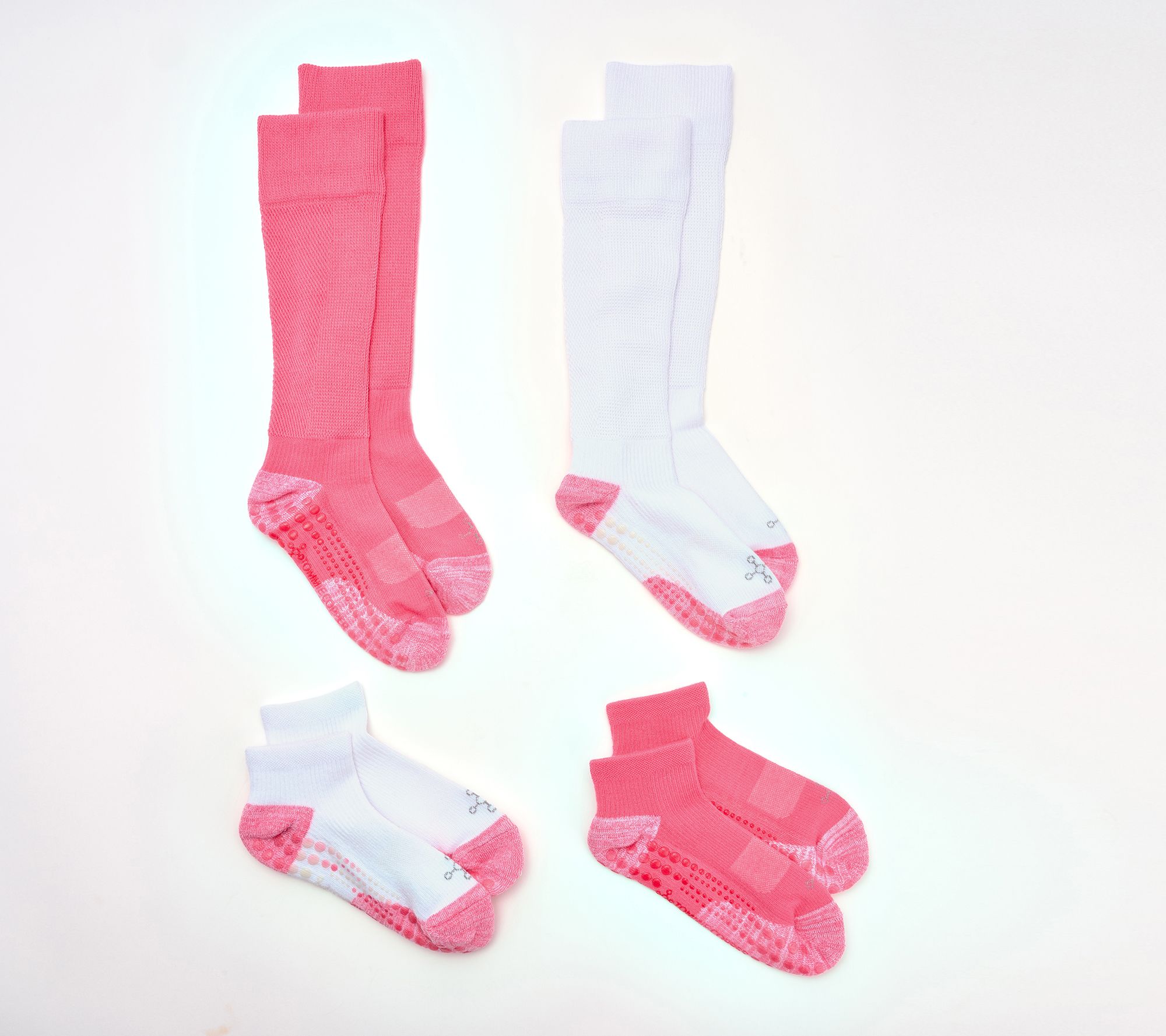 Tommie Copper S/4 Ankle & WOTC Socks W/ UltraGrip Technology