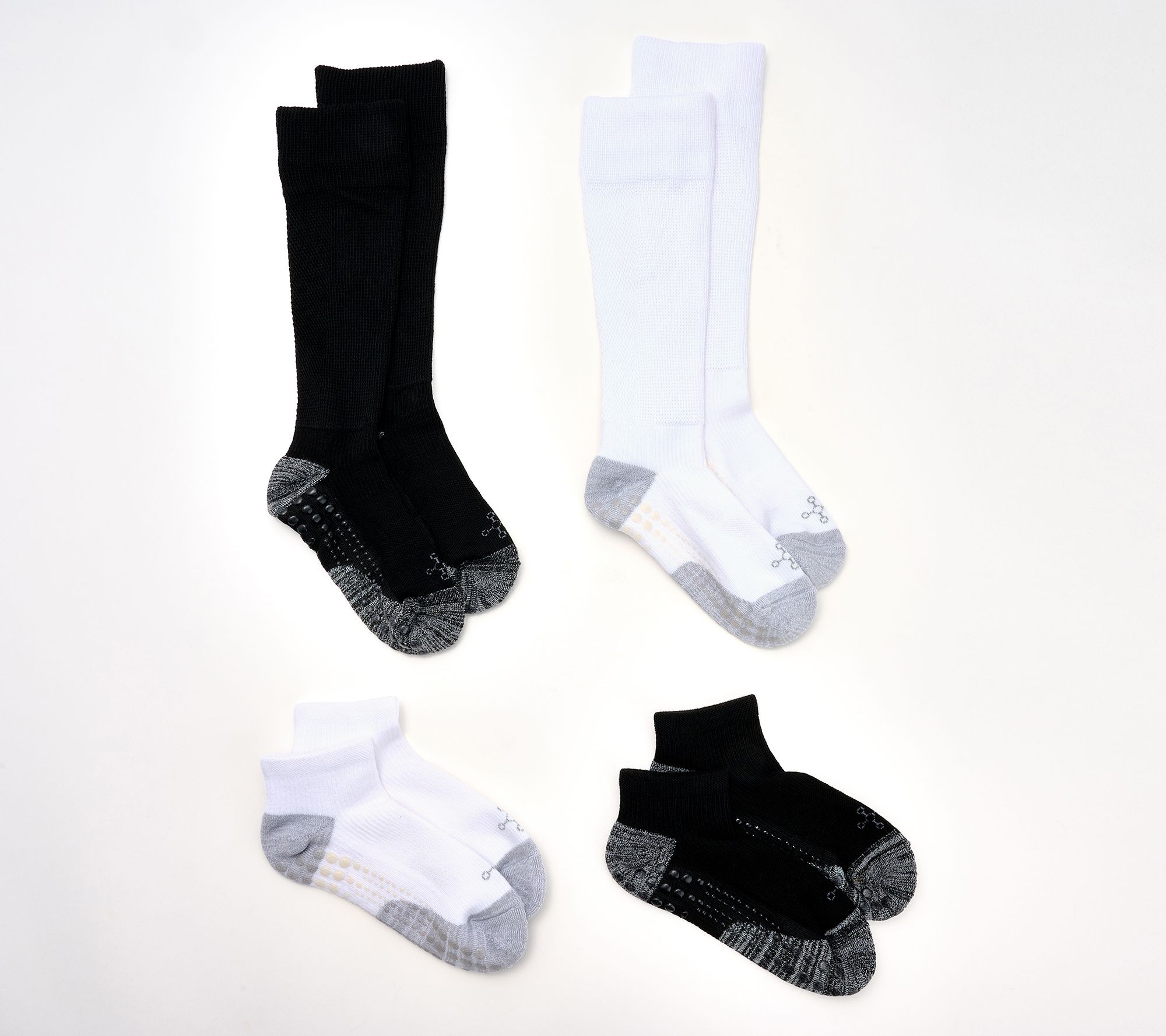 Tommie Copper S/4 Ankle & WOTC Socks W/ UltraGrip Technology