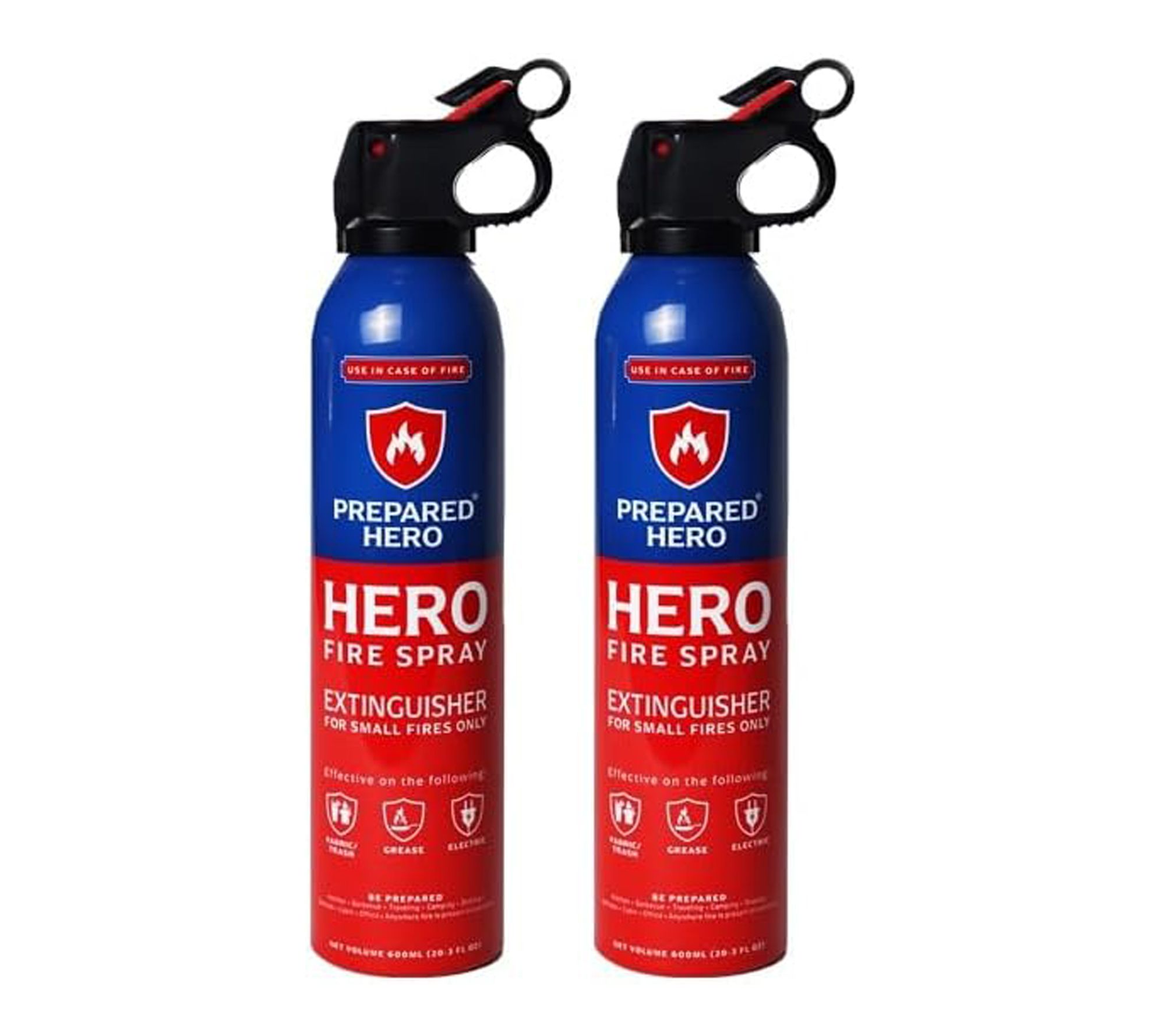 Prepared Hero Set of 2 Fire Spray Single Use Cannisters
