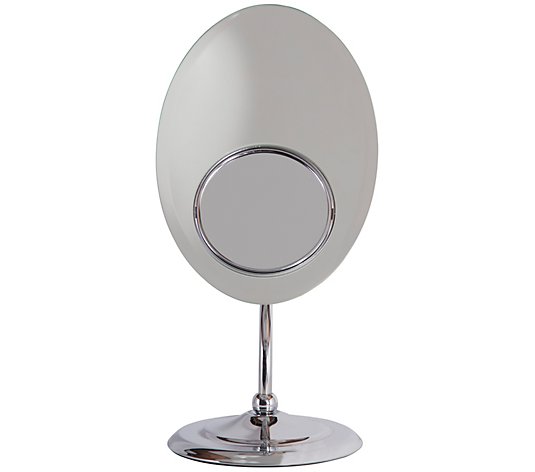 Zadro Oval Tri-Optics 1X, 3X and 8X Pedestal Vanity Mirror