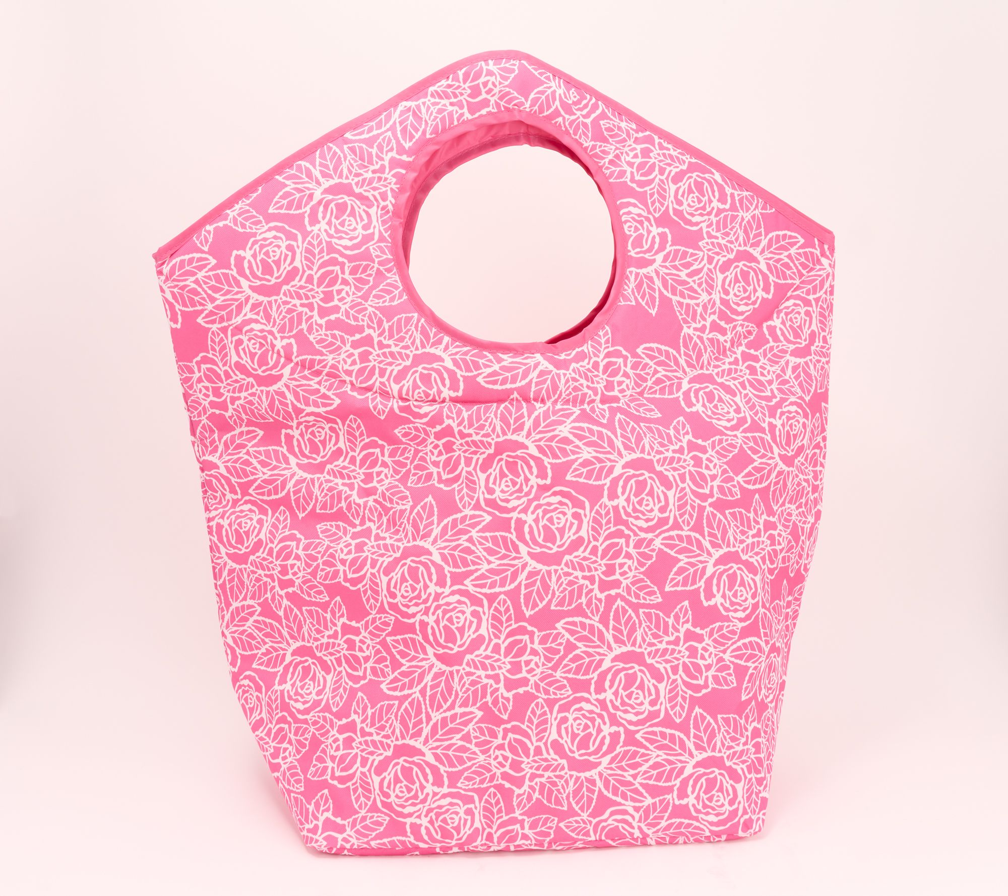 Colorful Polka Dot Fabric Barrel Bag Cosmetic Bag, Large Capacity