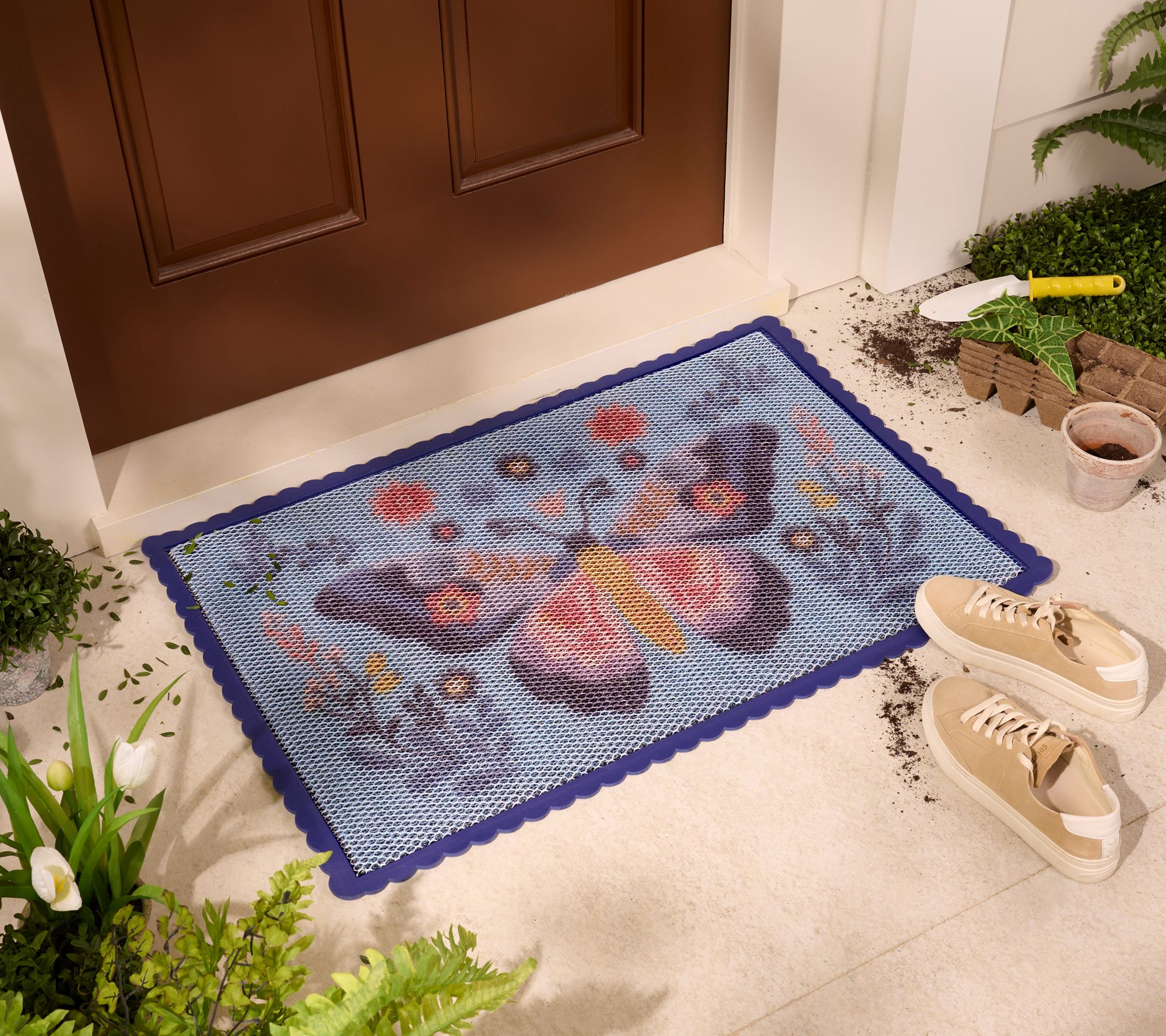 Bernini 2'x3' Aqua-Terra Indoor Outdoor Water & Dirt Trapping Mat