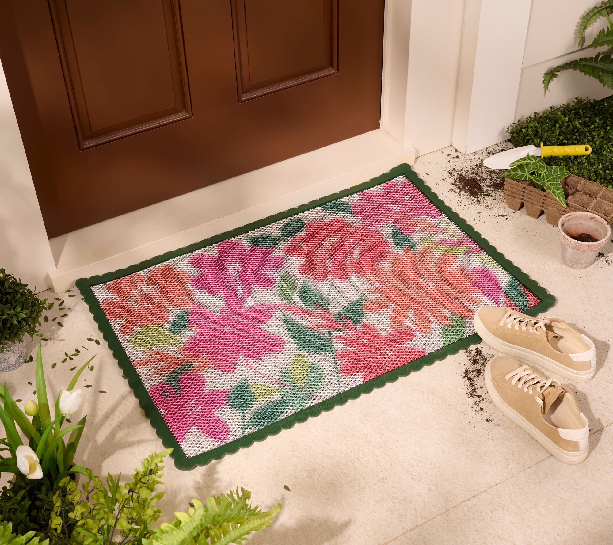 Bernini 2'x3' Aqua-Terra Indoor Outdoor Water & Dirt Trapping Mat