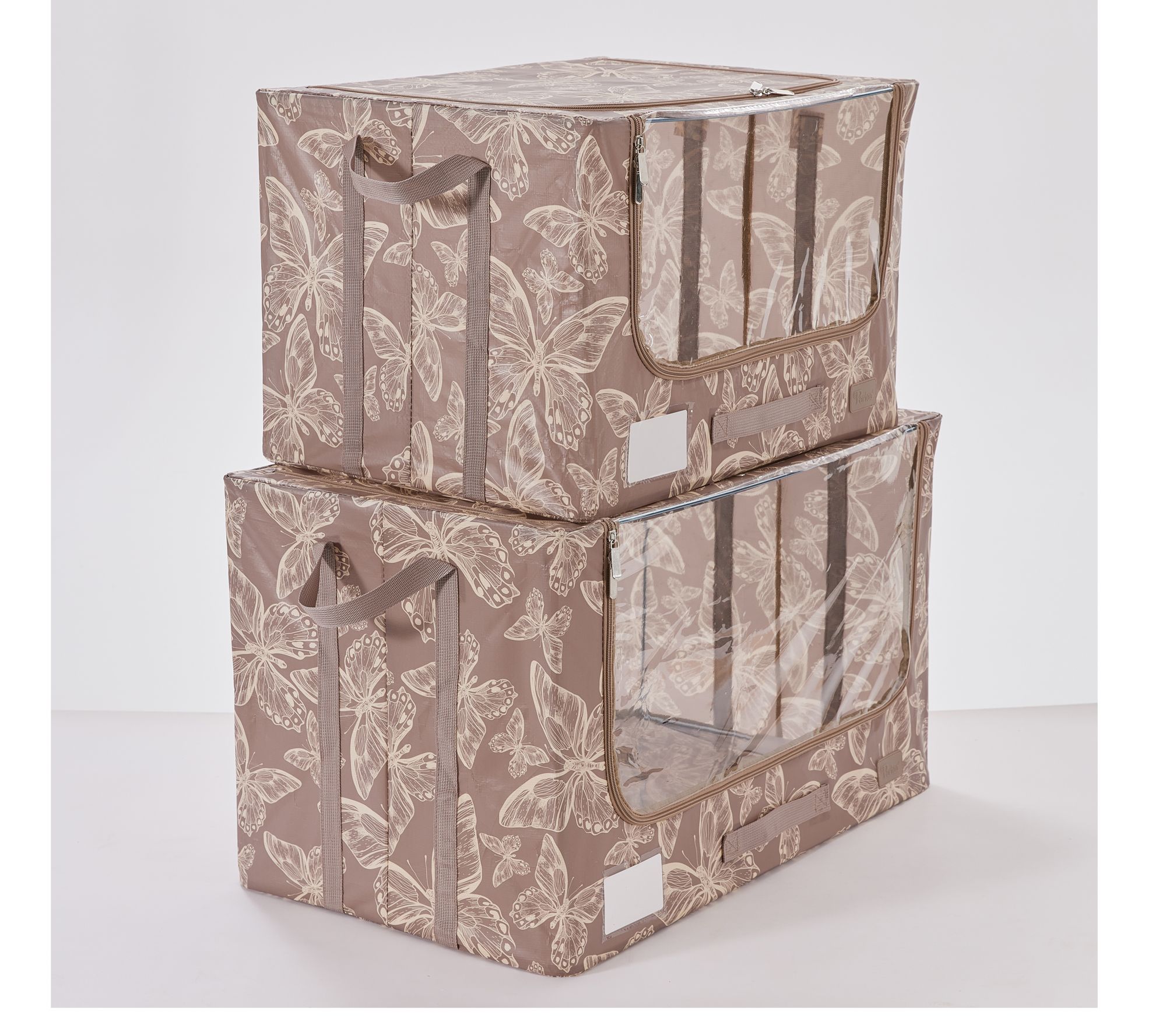 Periea Set of 2 Large and Jumbo Tarp Storage Boxes