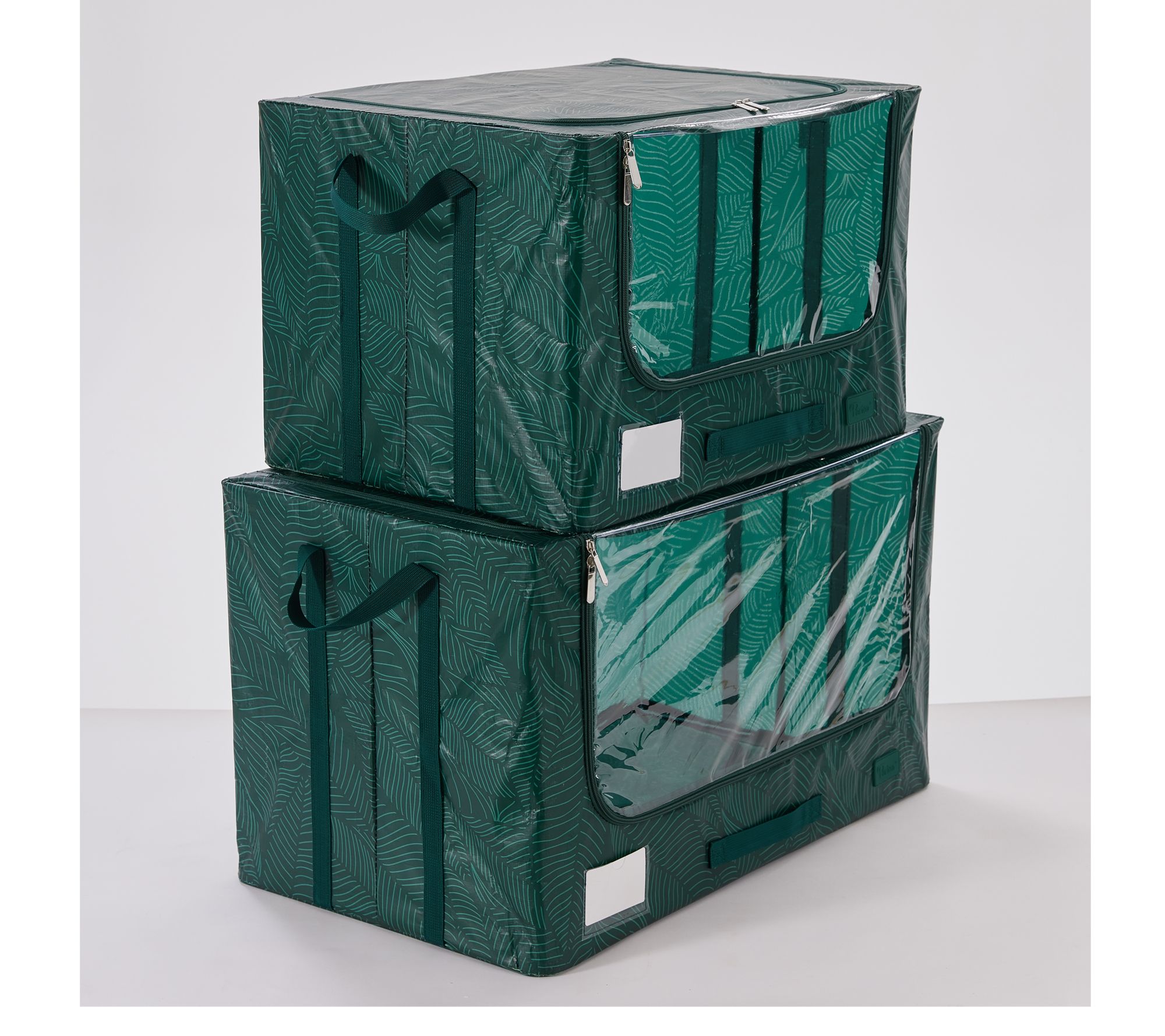 Periea Set of 2 Large and Jumbo Tarp Storage Boxes