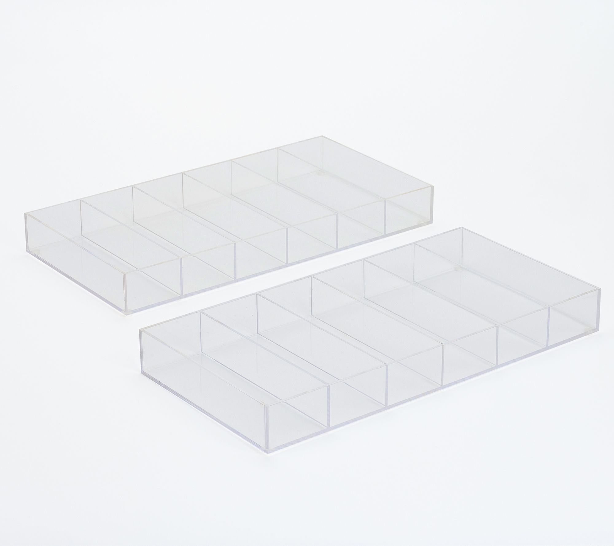 "As Is" Cella Set of 2 Acrylic Accessory Organizers