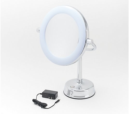 Eleganze 10x/1x Mag Lighted Mirror with Adjustable Height