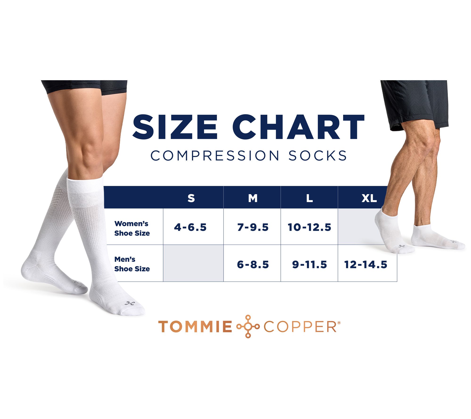 Tommie Copper EcoWick Over the Calf Compression Socks - QVC.com
