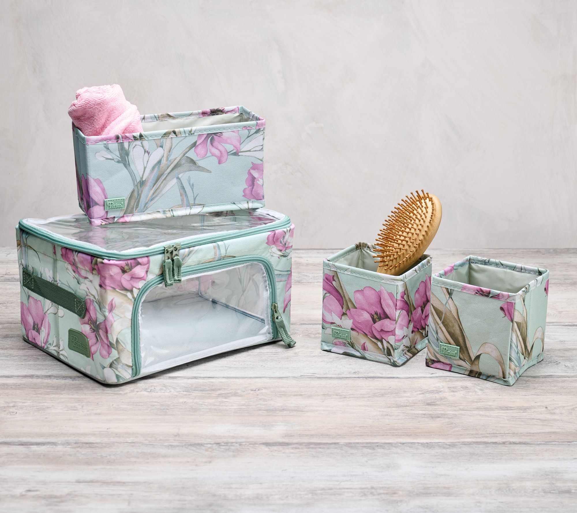 Periea Set of 4 Compact Costmetic Set Storage