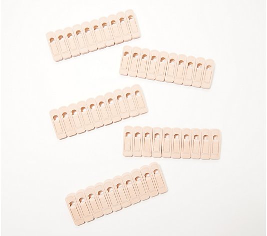 Tidy & Co. Set of 50 Universal Pant Hanger Clips