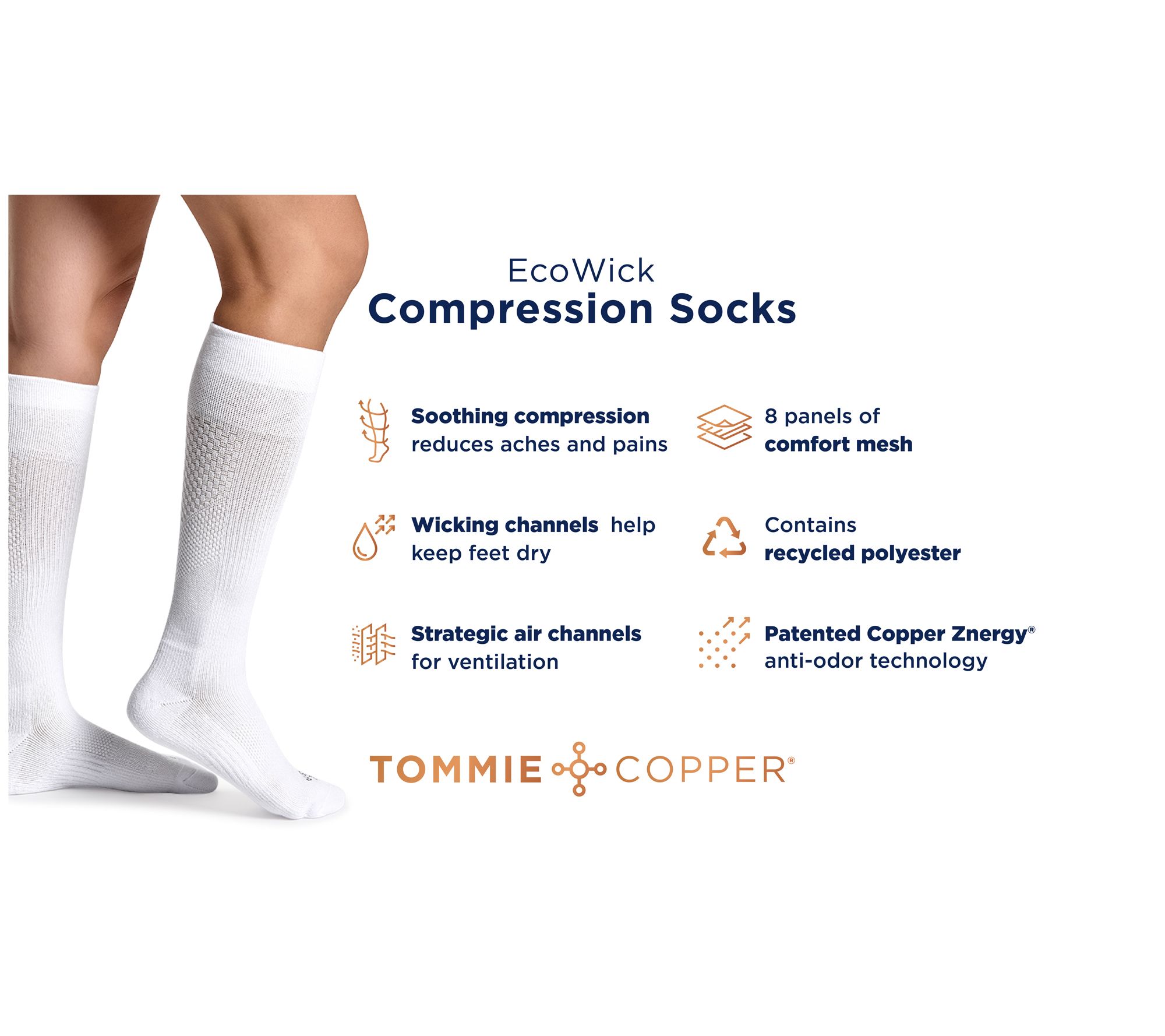 Brand New Tommie Copper Compression Socks