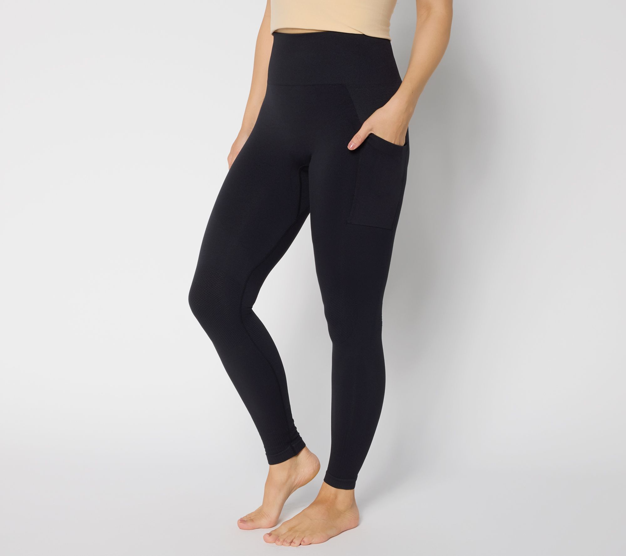  Tommie Copper Seamless Compression Leggings w/ Side Pocket