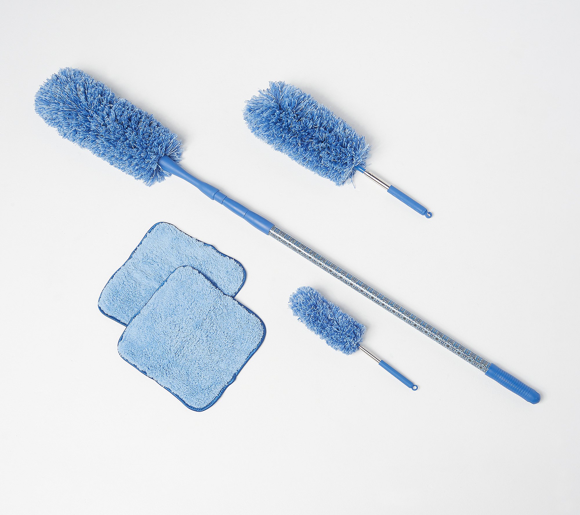 EXTENDABLE & BENDABLE DUSTER SET Incredible Micro-fibre Cleaning Brushes 