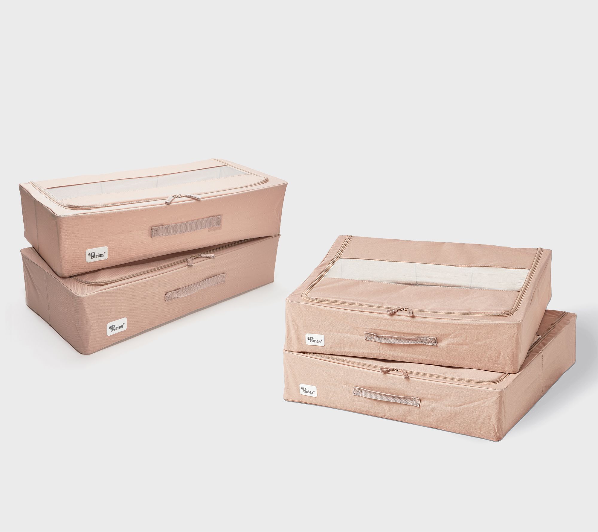 Periea Set of 2 Multi-Use Collapsible Storage Boxes - QVC.com