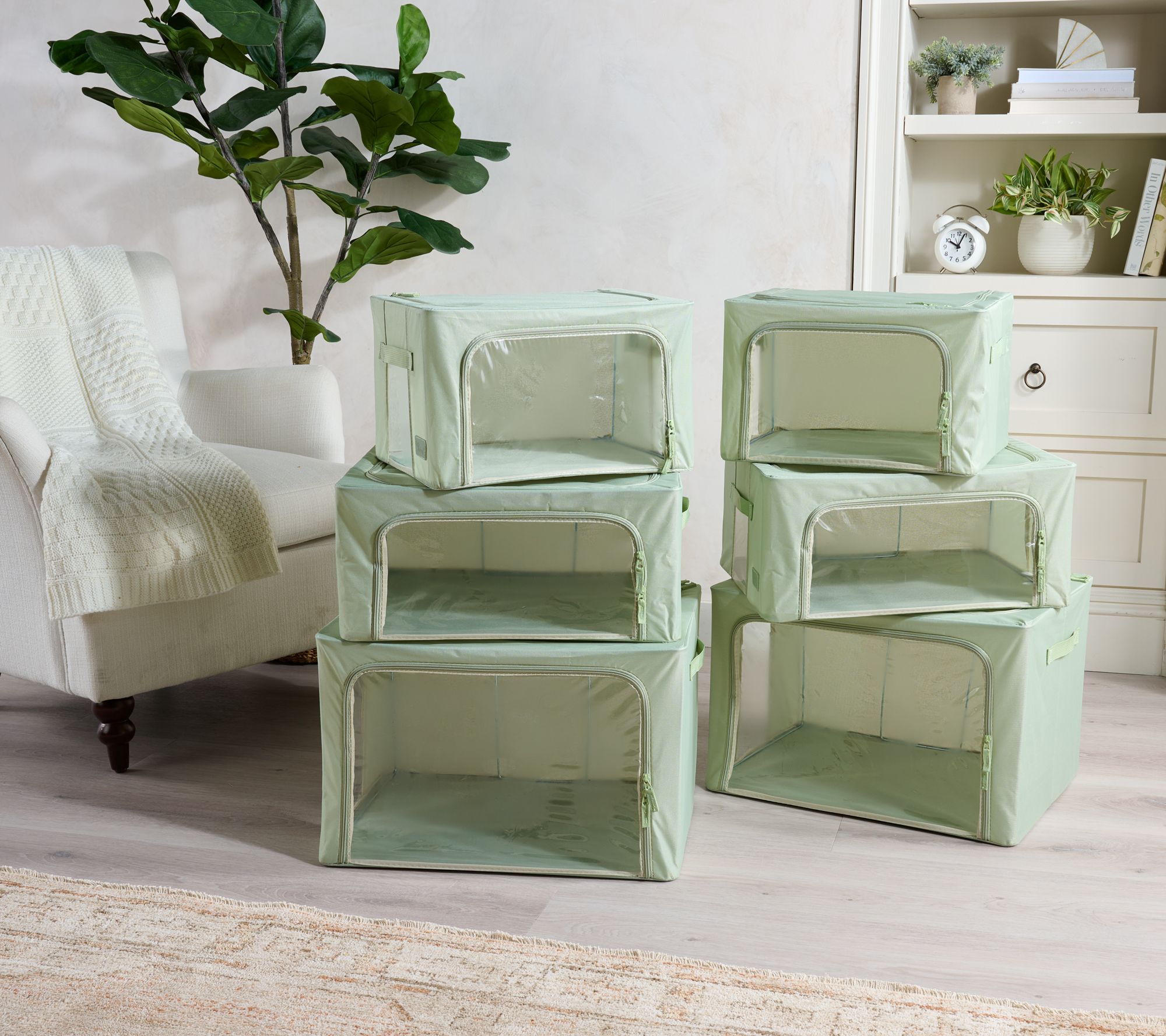 Periea Set of 6 Assorted Collapsible Storage Boxes
