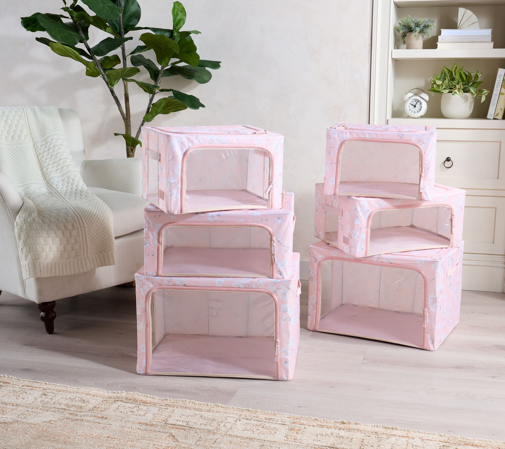 Periea Set of 6 Assorted Collapsible Storage Boxes