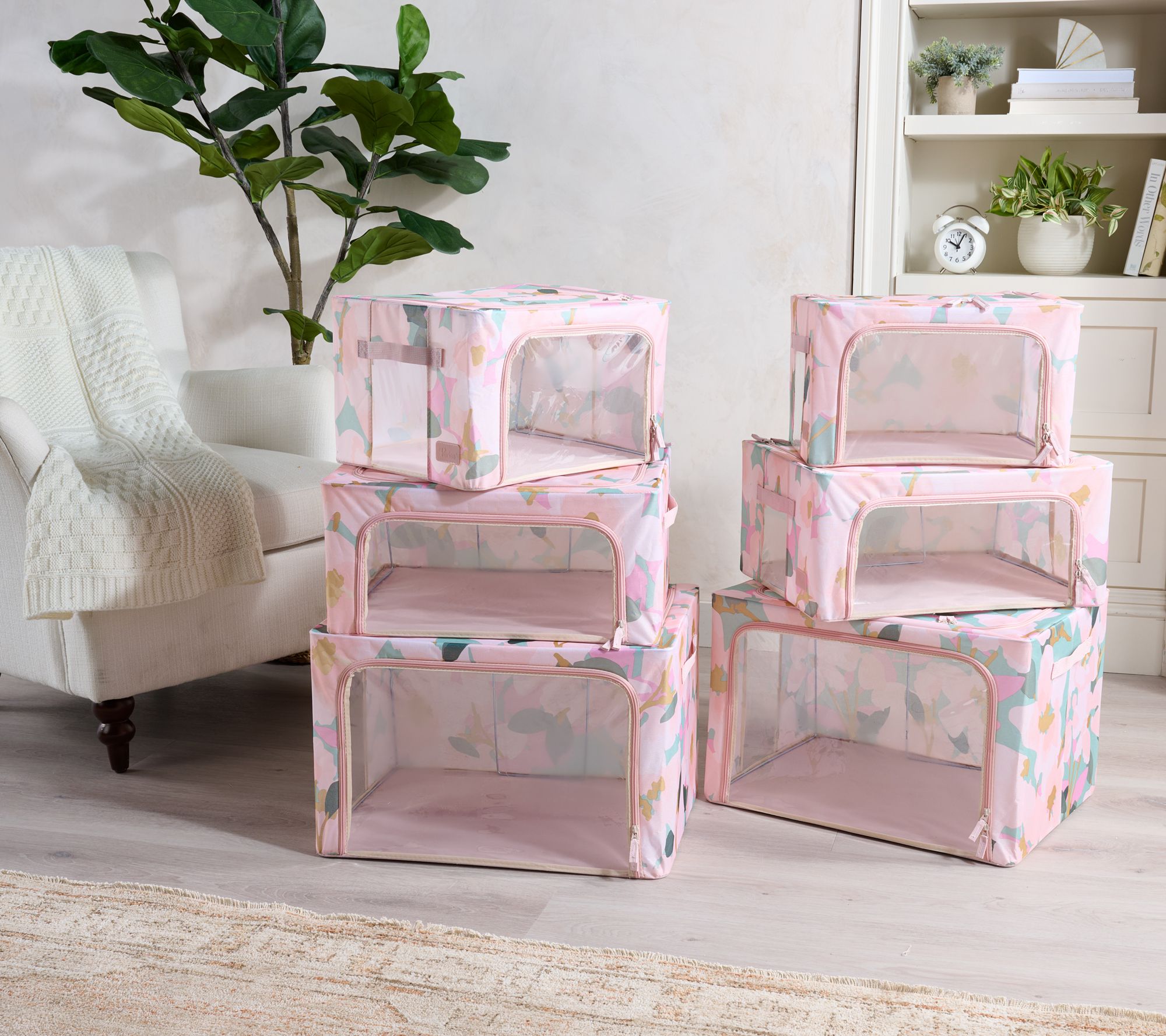 Periea Set of 6 Assorted Collapsible Storage Boxes