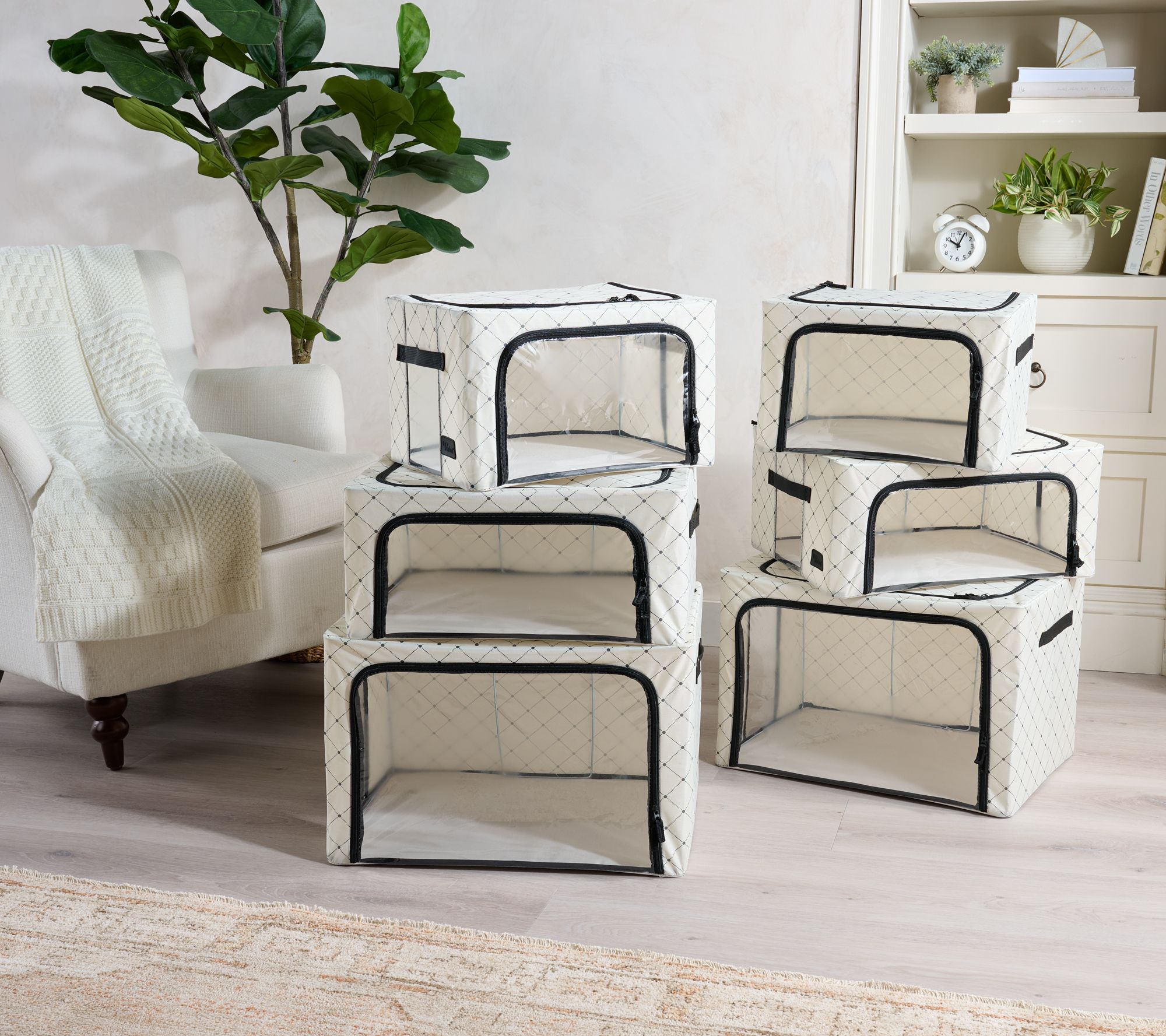 Periea Set of 6 Assorted Collapsible Storage Boxes