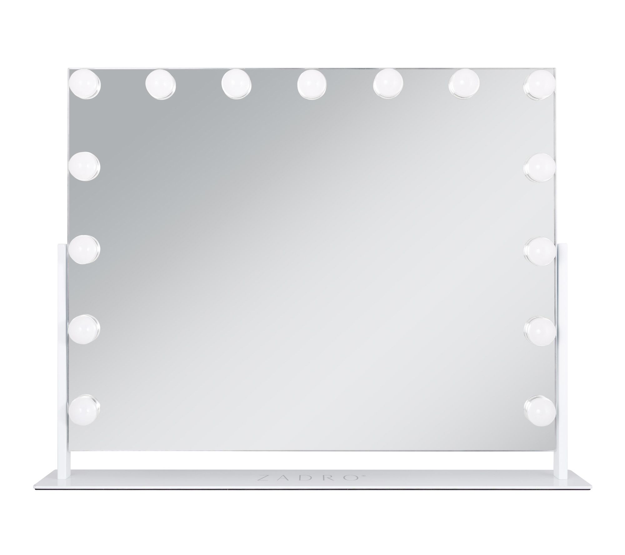 Zadro 15 Led Light Bulb Vertical Hollywood Makeup Mirror