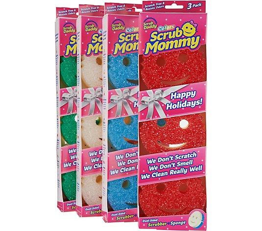 Scrub Mommy Set of 12 Multi-Color Sponges Sponges 
