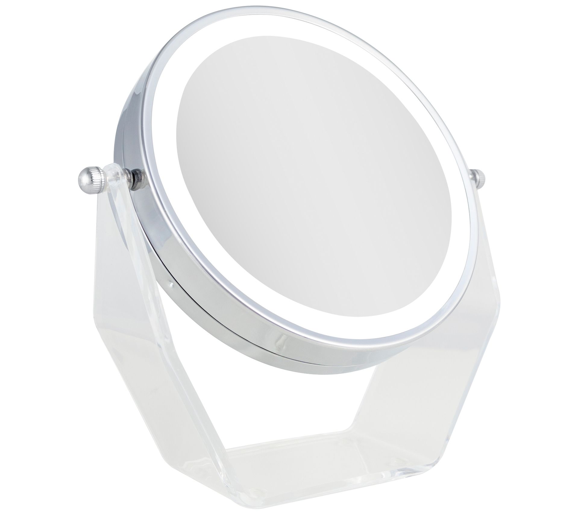 Zadro 1X/8X LED Lighted Vanity Mirror in Acrylic Base