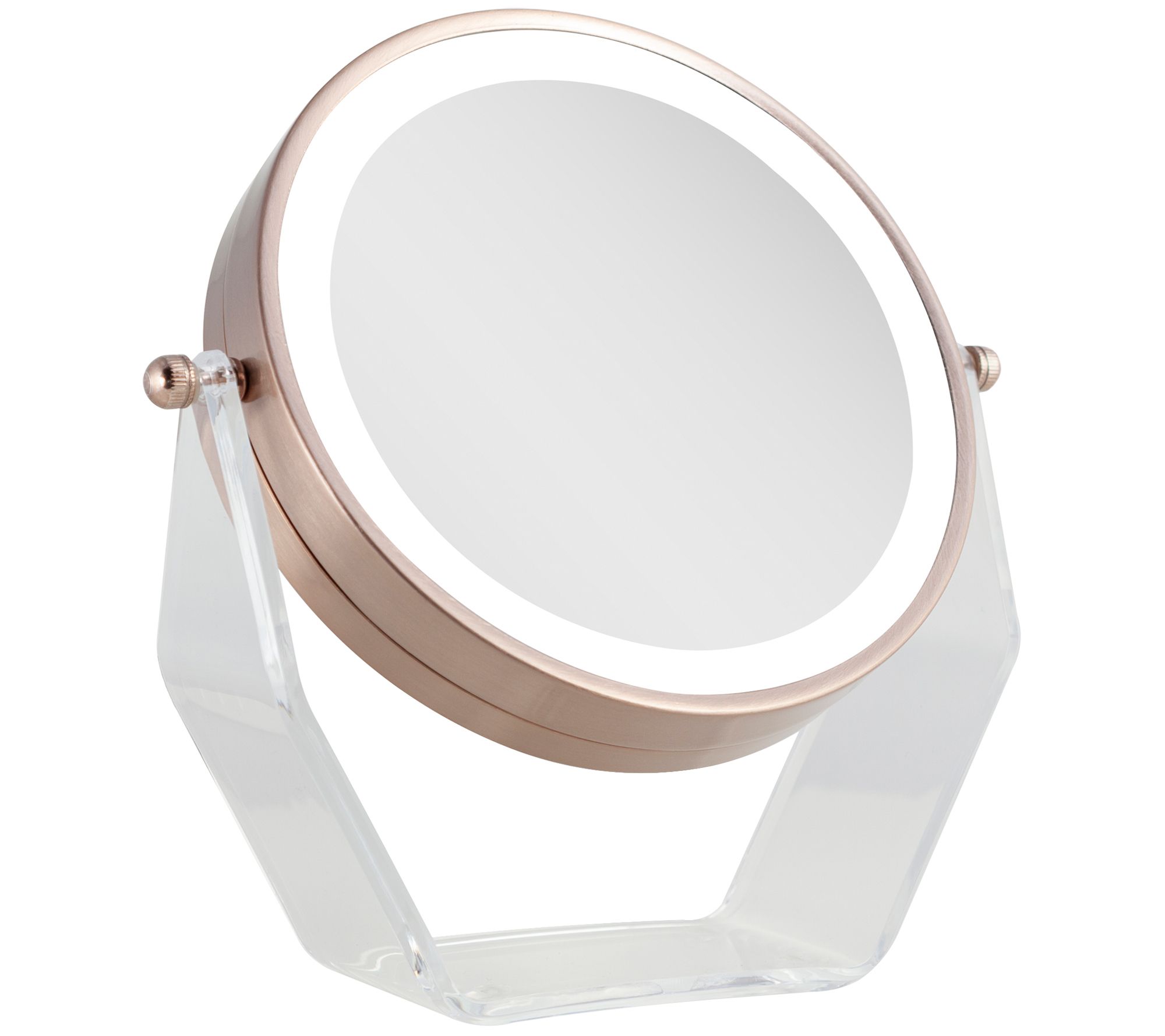 Zadro 1X/8X LED Lighted Vanity Mirror in Acrylic Base