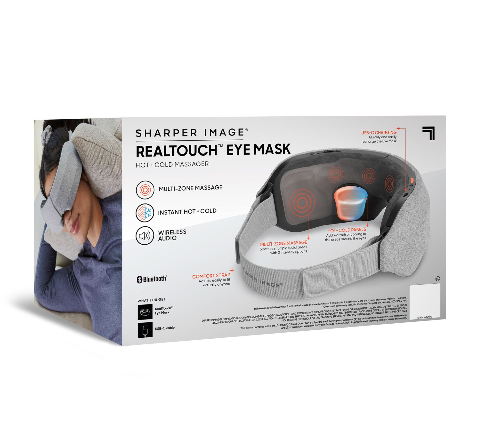 Electronic Eye Compress Device with Heat, FSA HSA Approved Products Only, Eyes Massage Mask with Compression Rechargeable Eye Massager for Dark