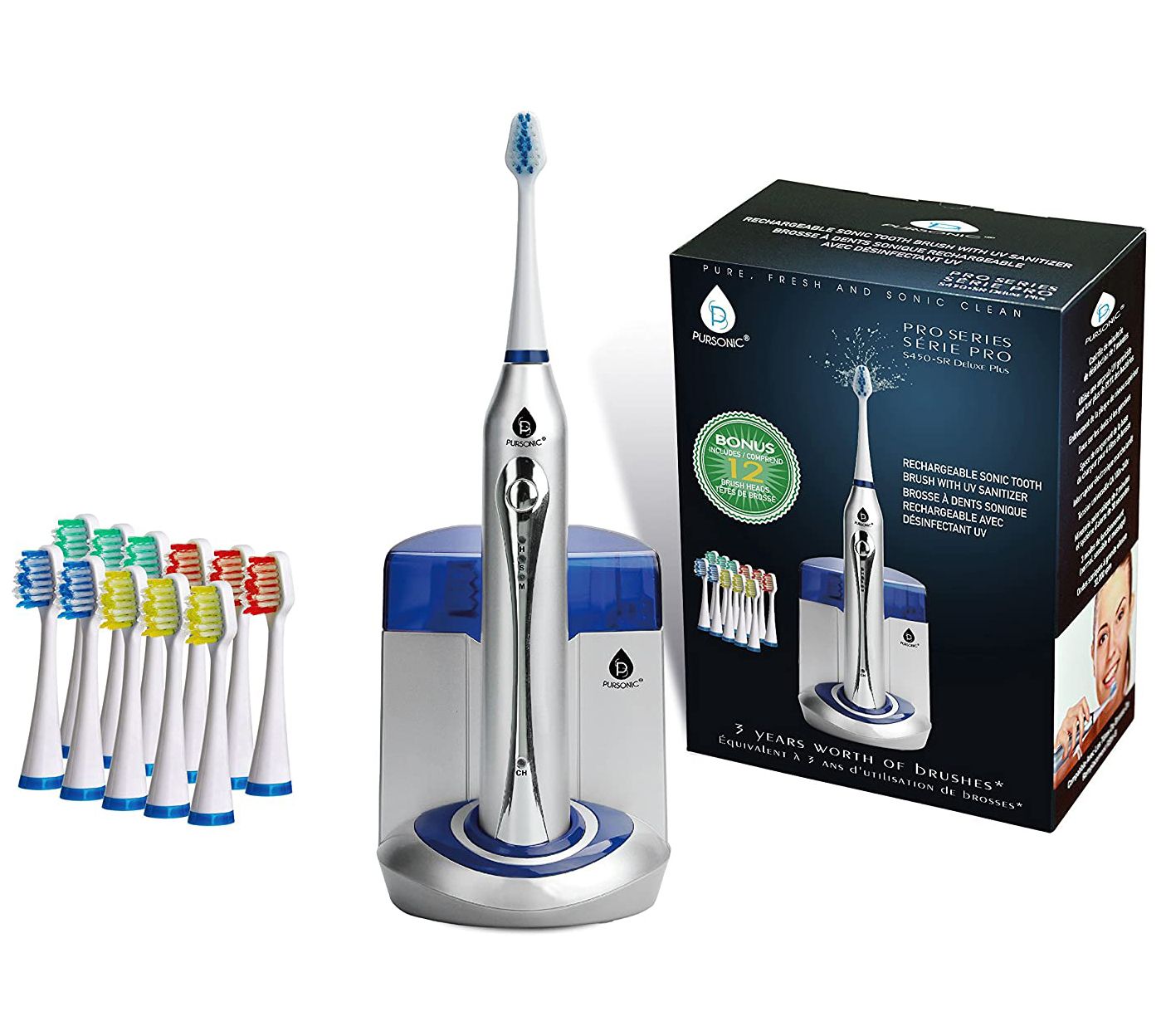 Pursonic S450 Electric Toothbrush with UV Sanitizer