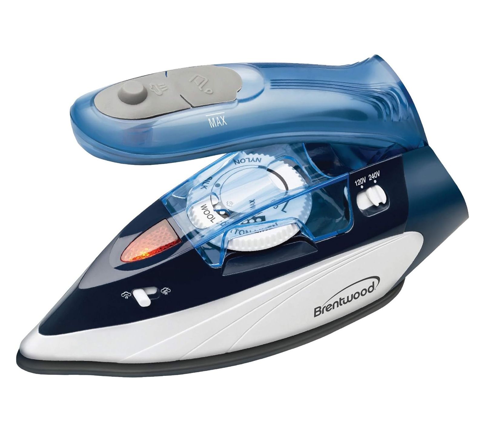 Brentwood Appliances Dual-Voltage Nonstick Travel Steam Iron