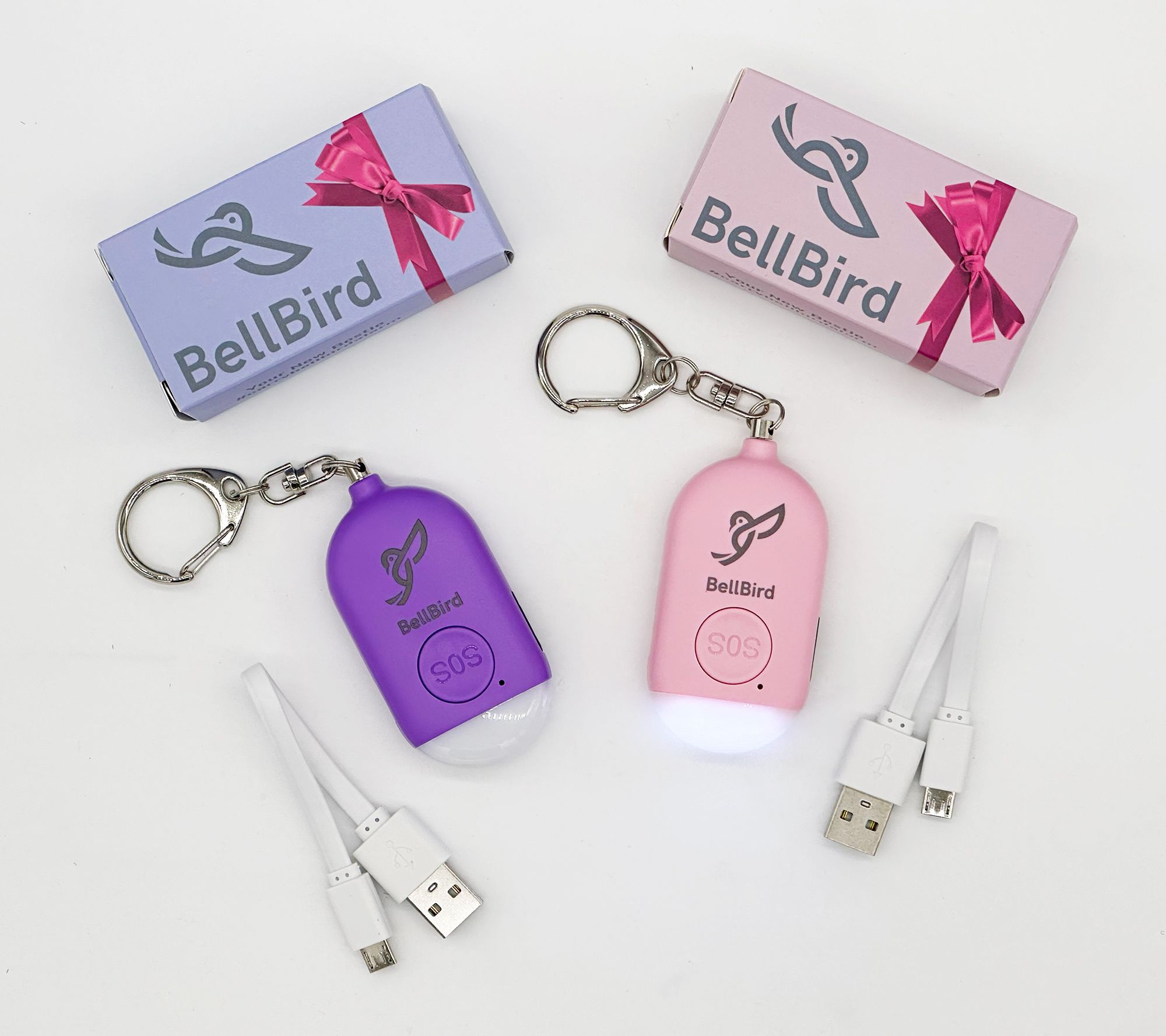  Safety Keychain Set for Women and Kids, 4 Pcs Safety