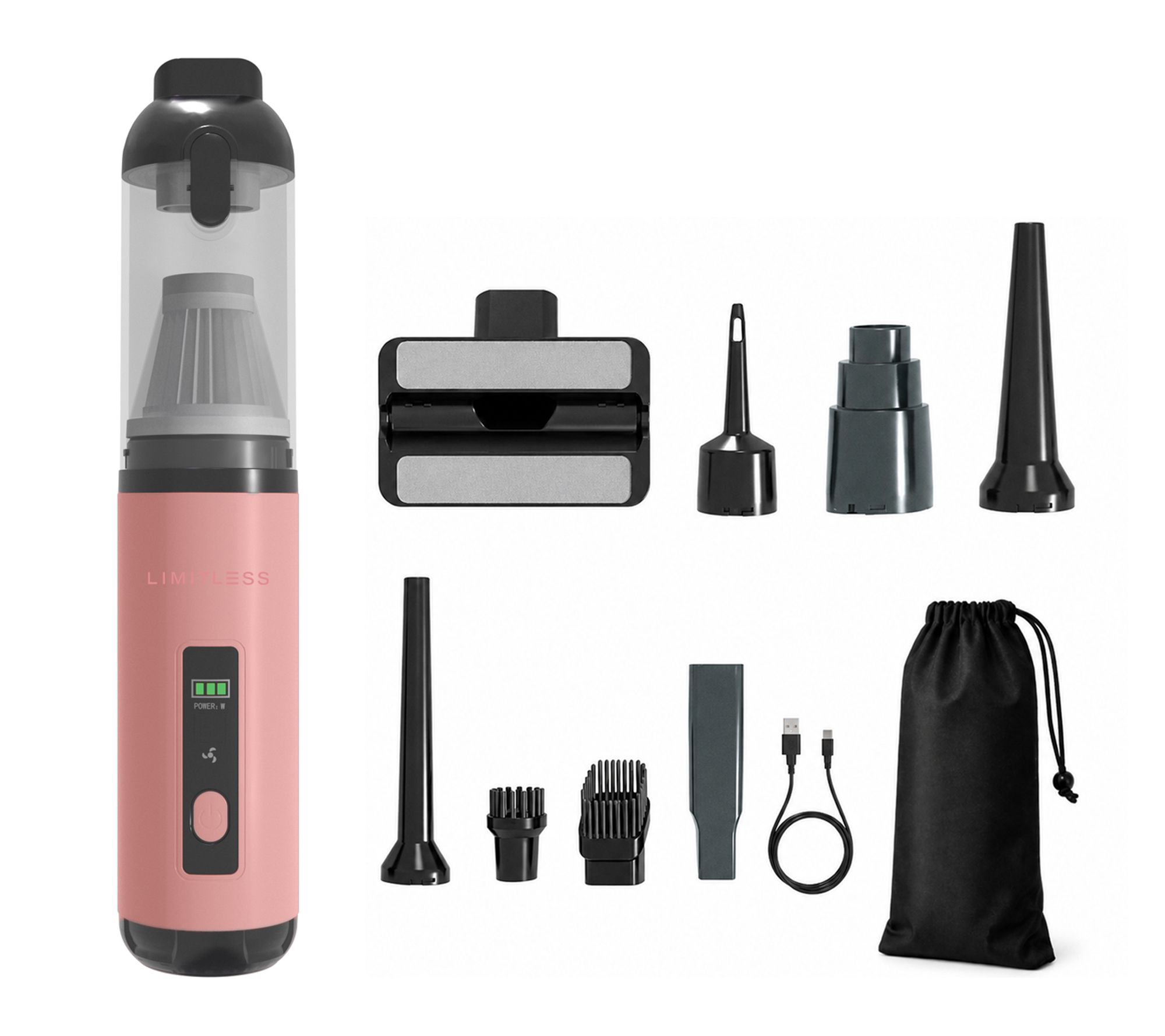 Limitless Handheld Cordless Vacuum + Blower w/ 7 Attachments