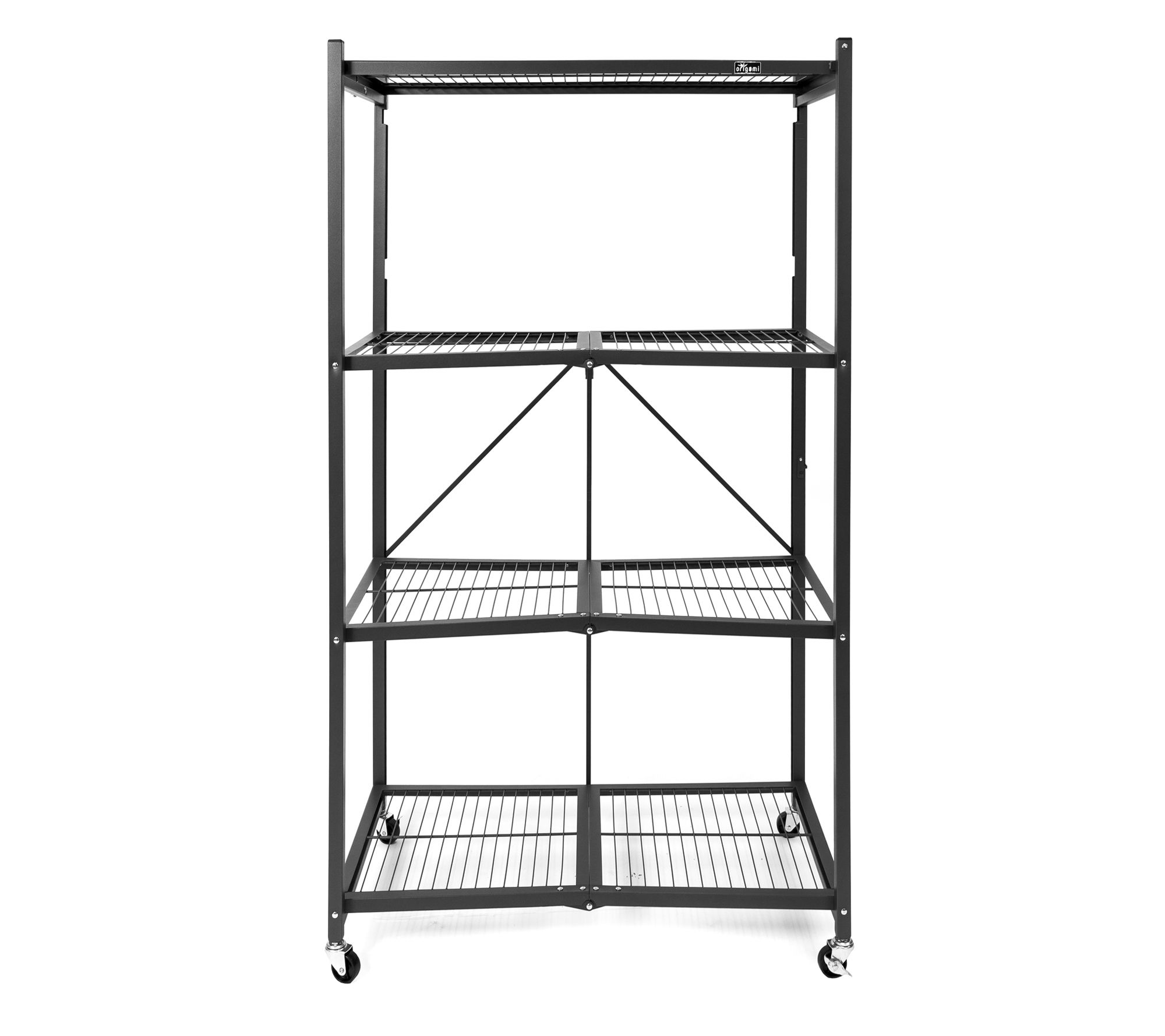 Folding Bottom Shelf for 4' Quality Fabricators¨ Heavy Duty Z Rack -  ClothesRacks