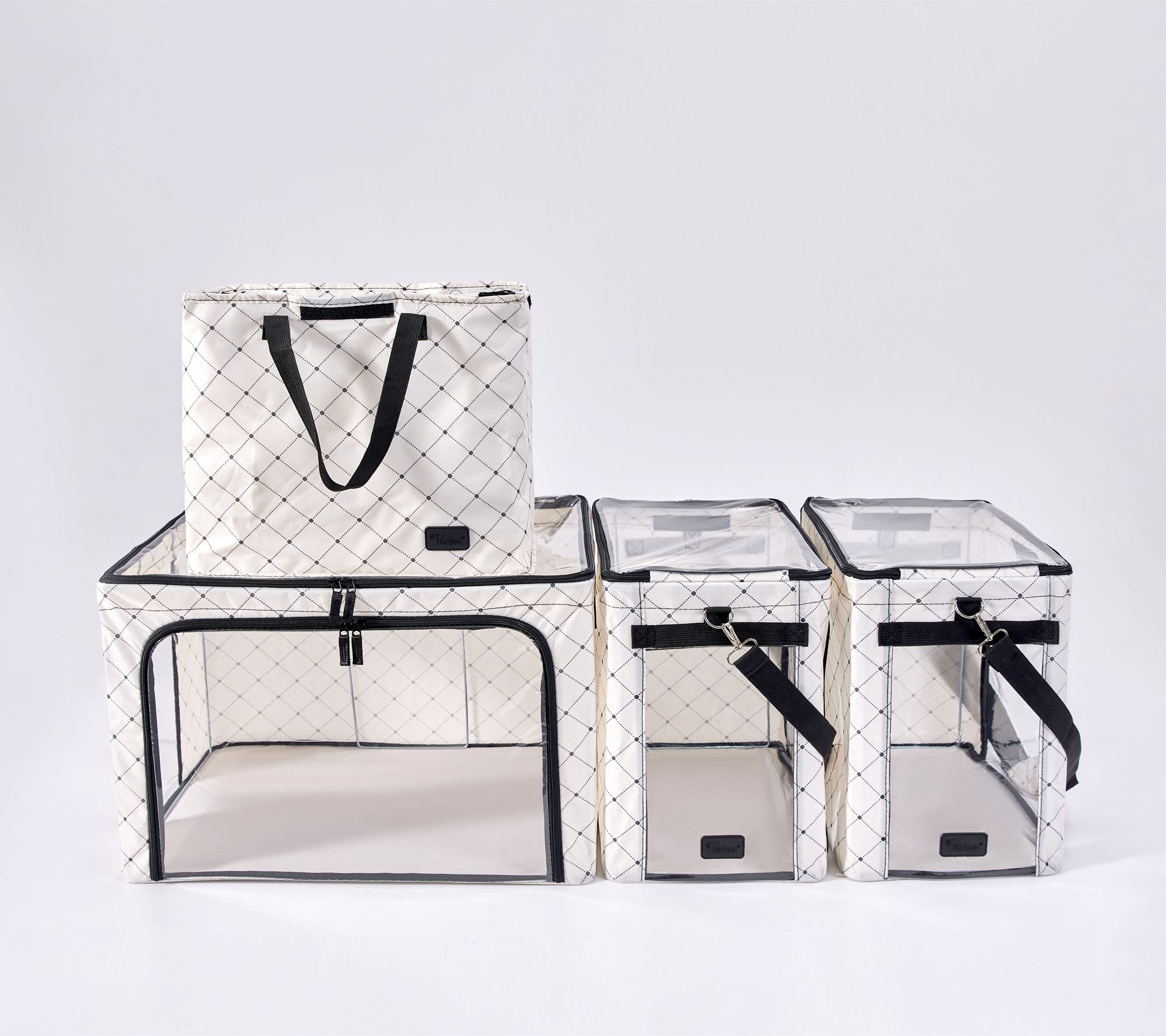 Periea Set of 4 Trunk Storage with Shoulder Strap
