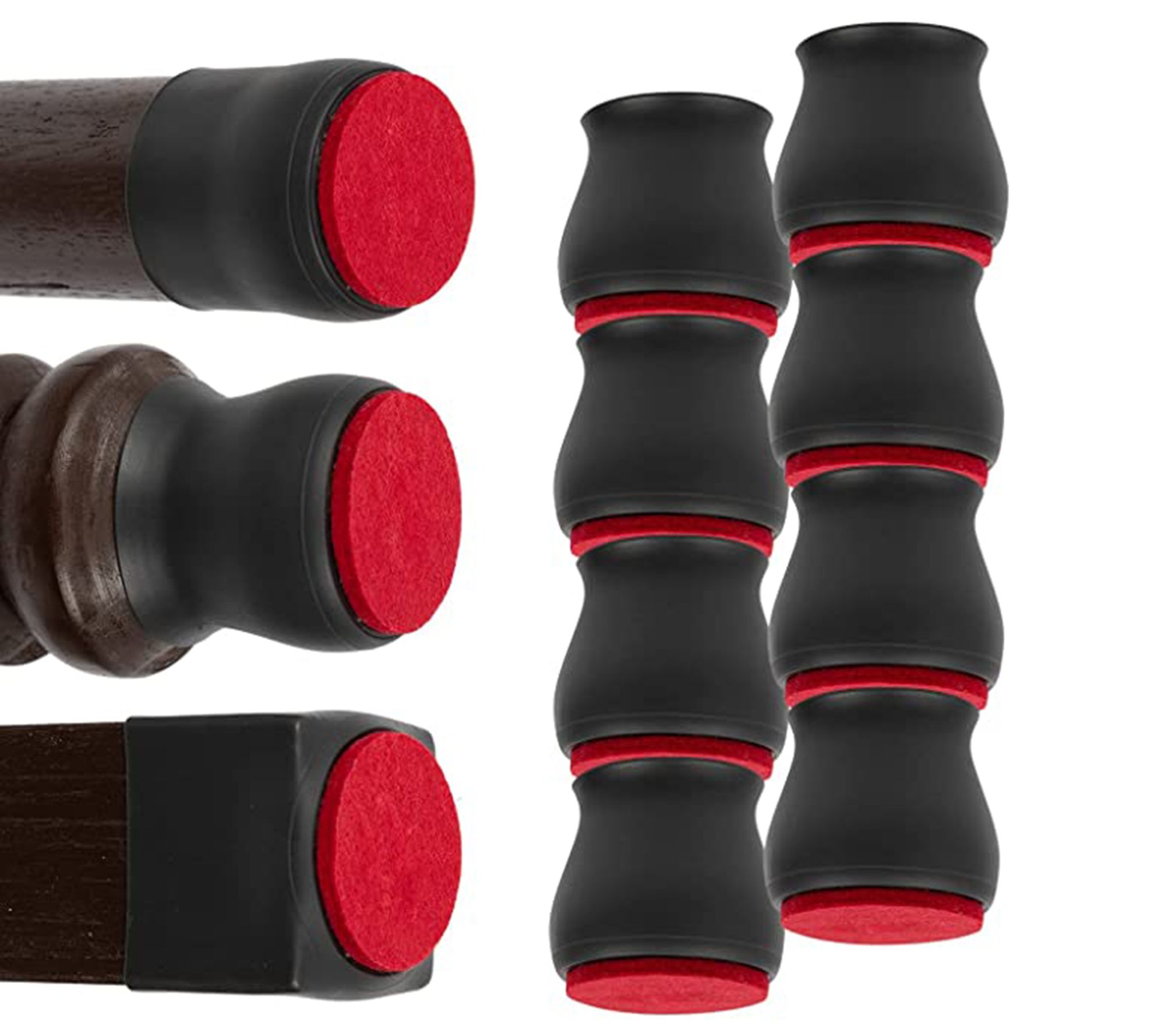 Ruby Set of 24 Flexible Furniture Sliders