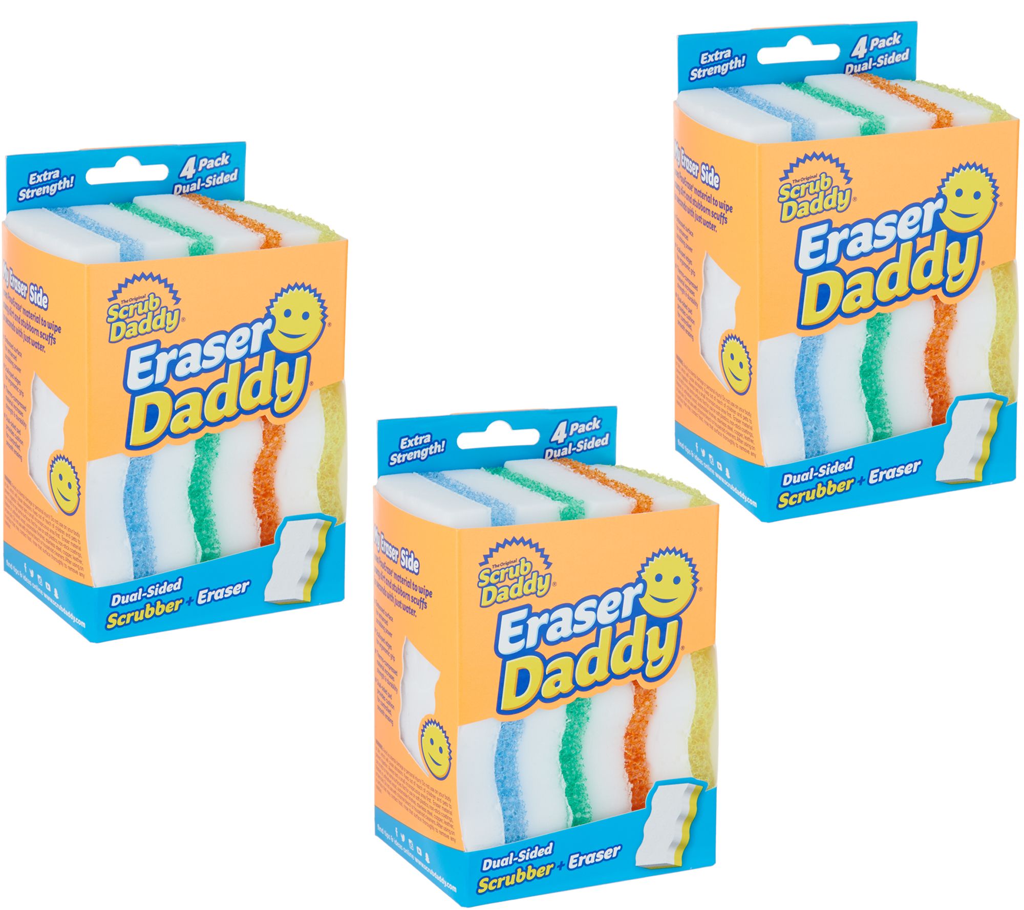 Eraser Daddy Set of 12 Water Activated Sponges By Scrub Daddy